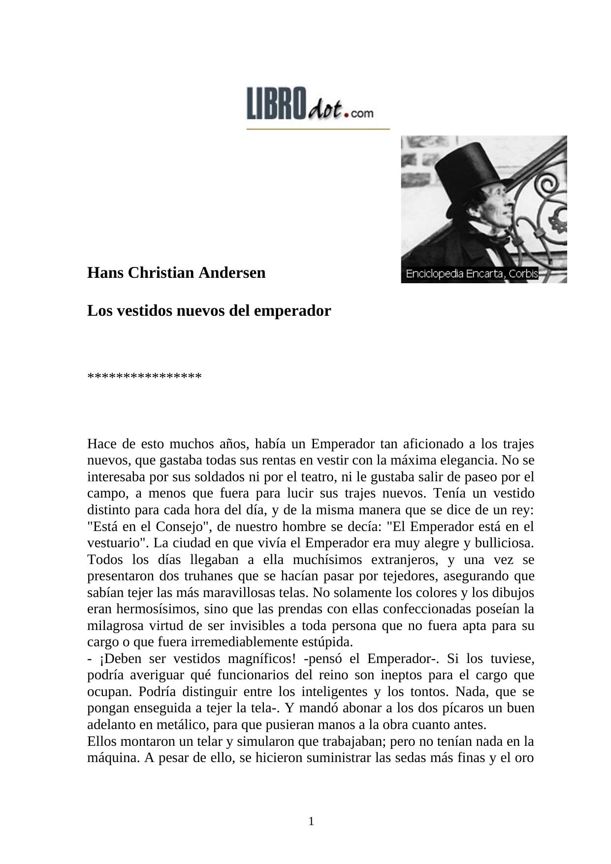 Los vestidos nuevos del Emperador