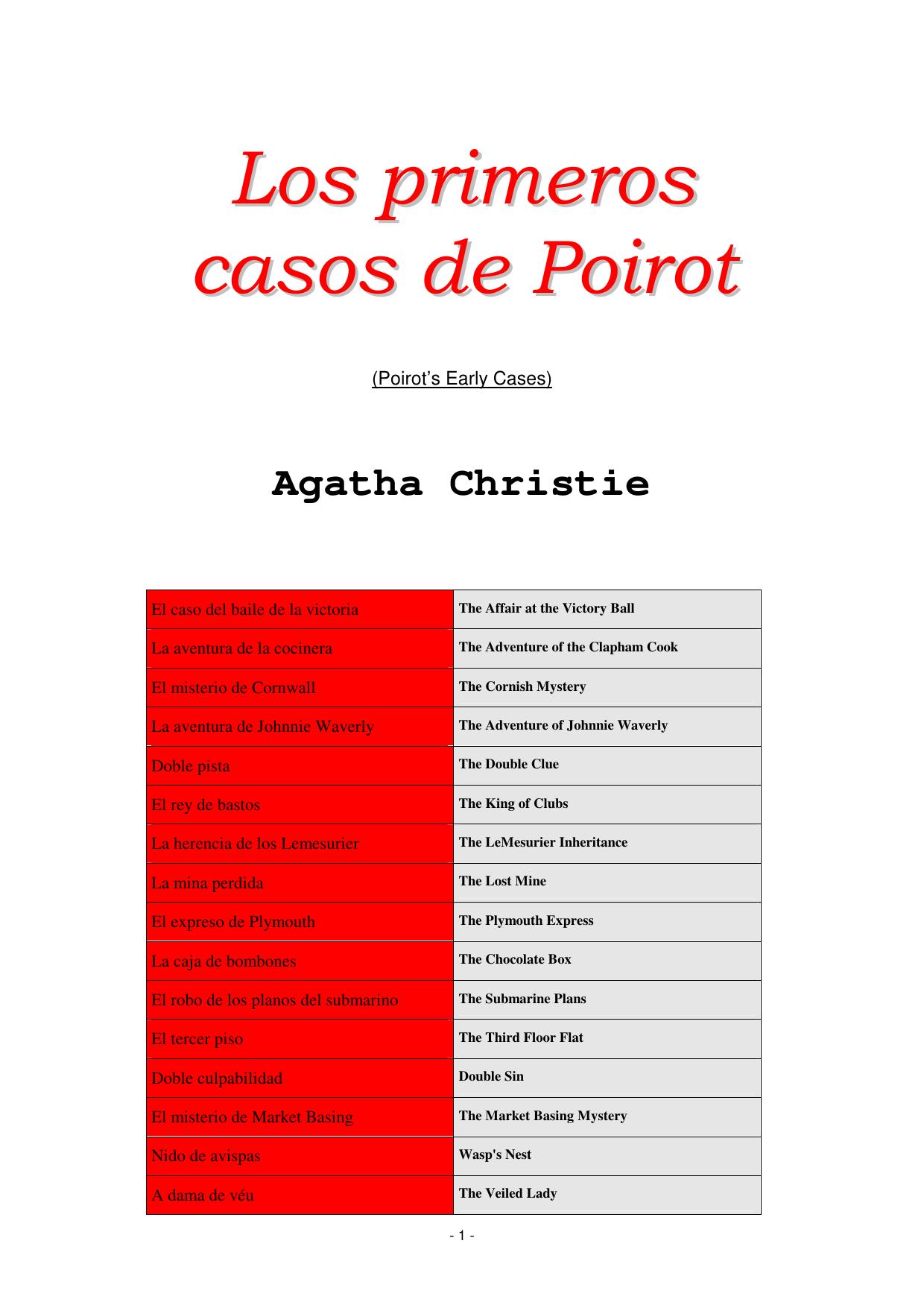 CHRISTIE = Primeros casos