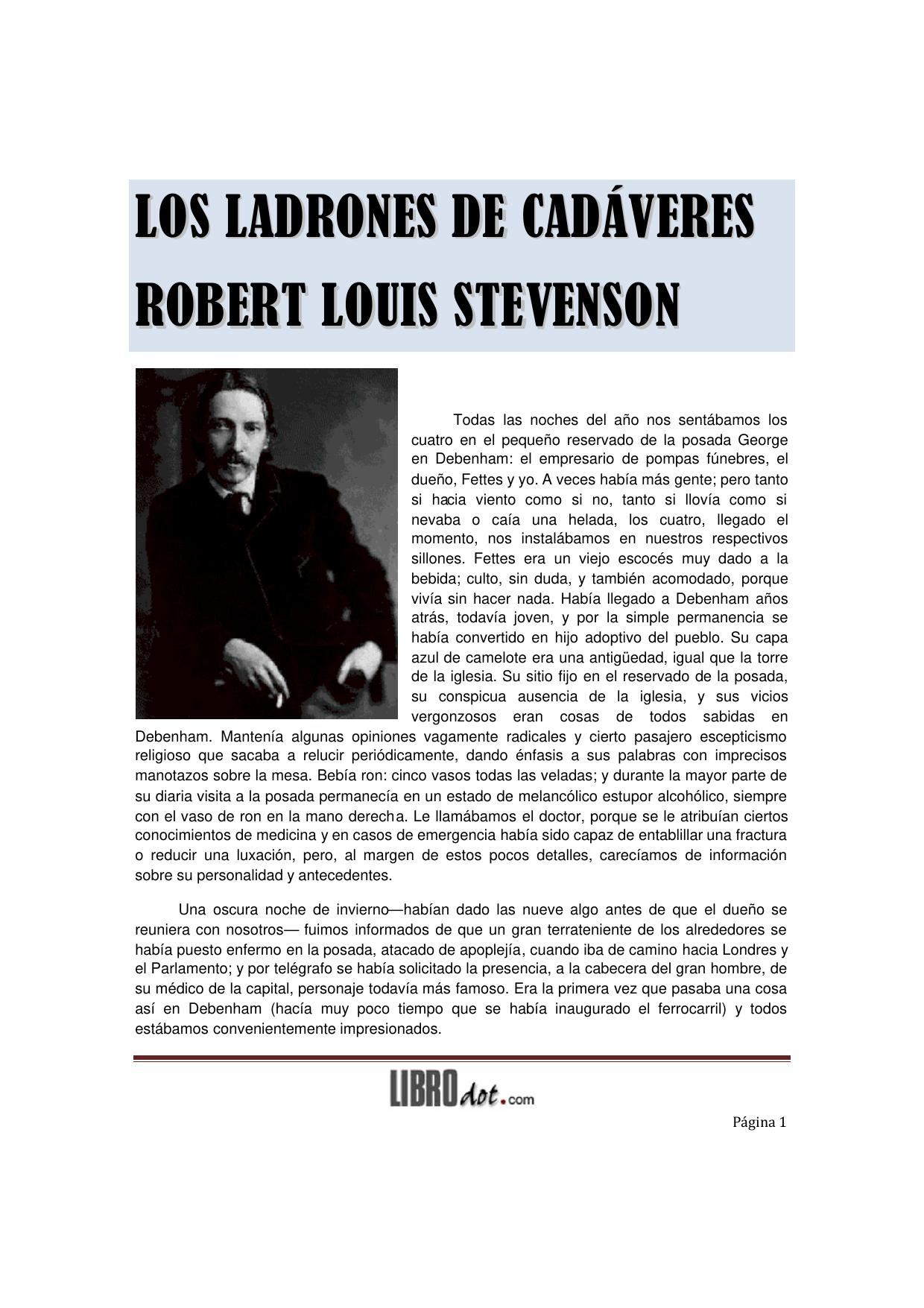 Microsoft Word - Stevenson Robert Louise - Los ladrones de cadávere