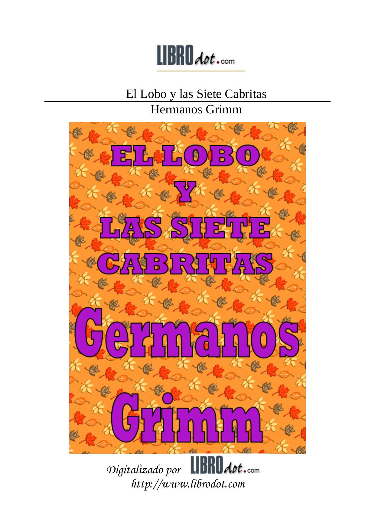 Lobo y las siete cabritas, El (Ilustrado)