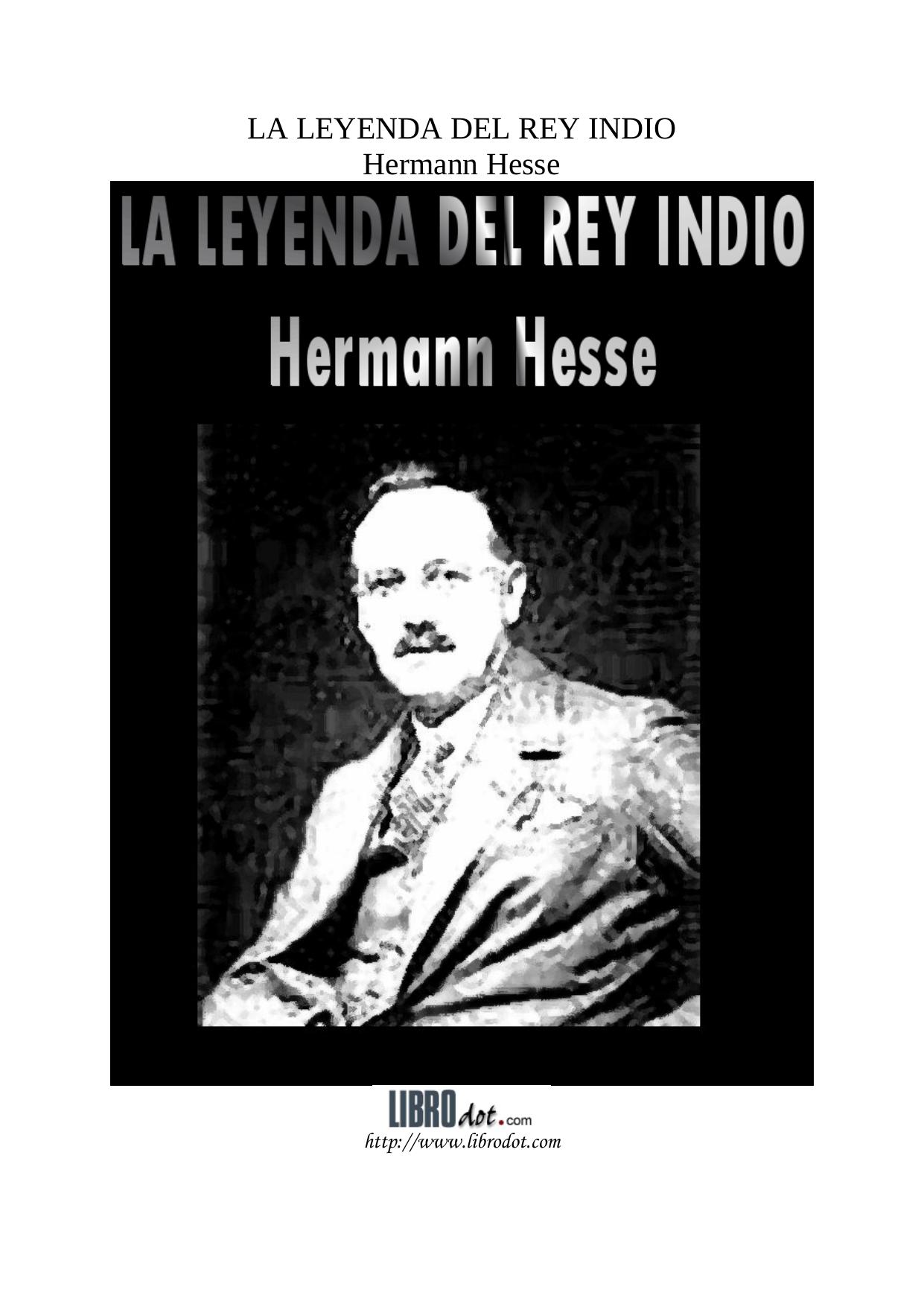 Microsoft Word - LA LEYENDA DEL REY INDIO - HERMANN HESSE.doc