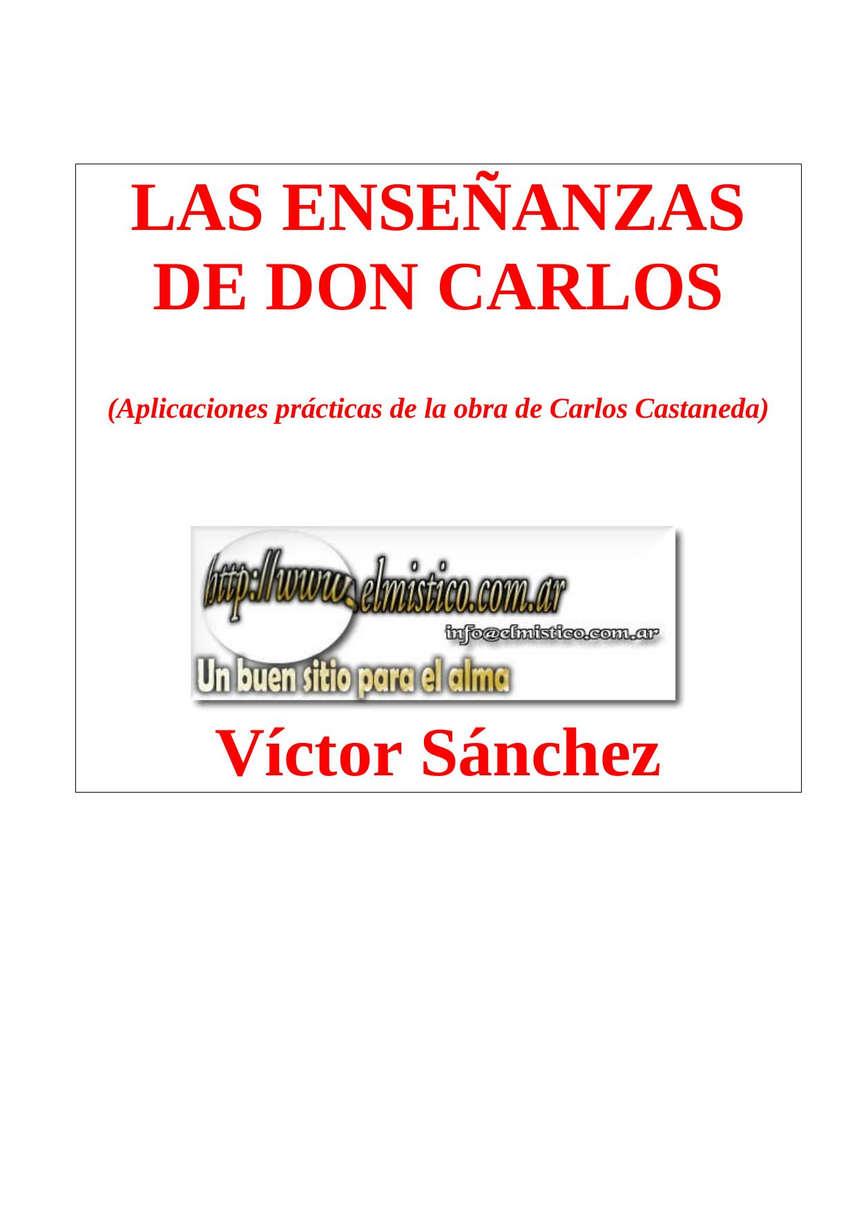 Las Enseñanzas de don Carlos