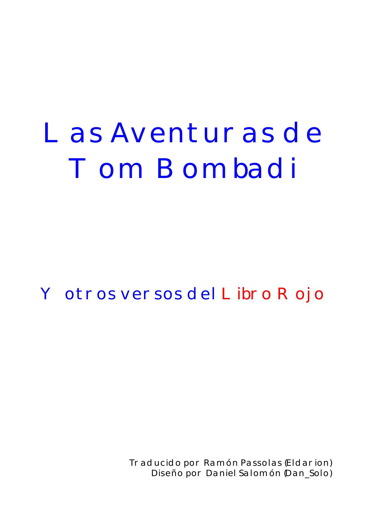 Las Aventuras de Tom Bombadil