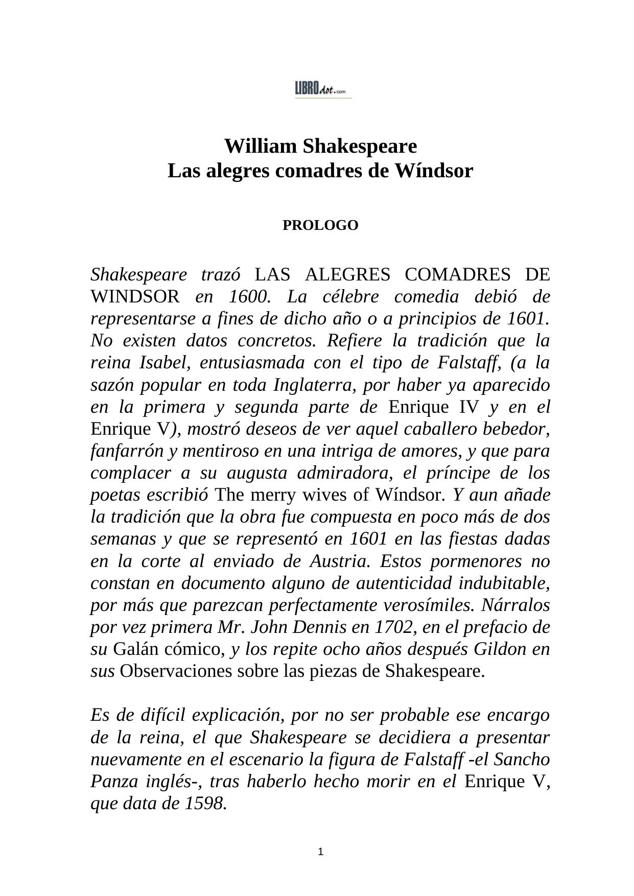 Las alegres comadres de wíndsor