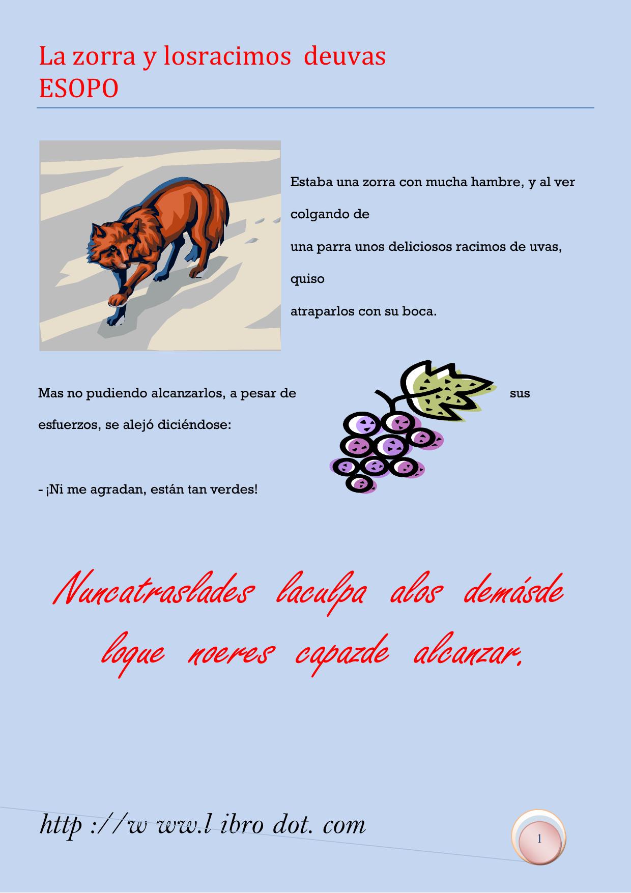 Microsoft Word - La zorra y los racimos de uvas.doc