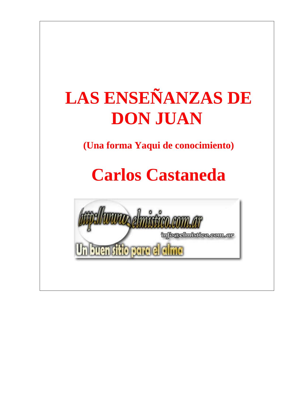 Las Enseñanzas de Don Juan