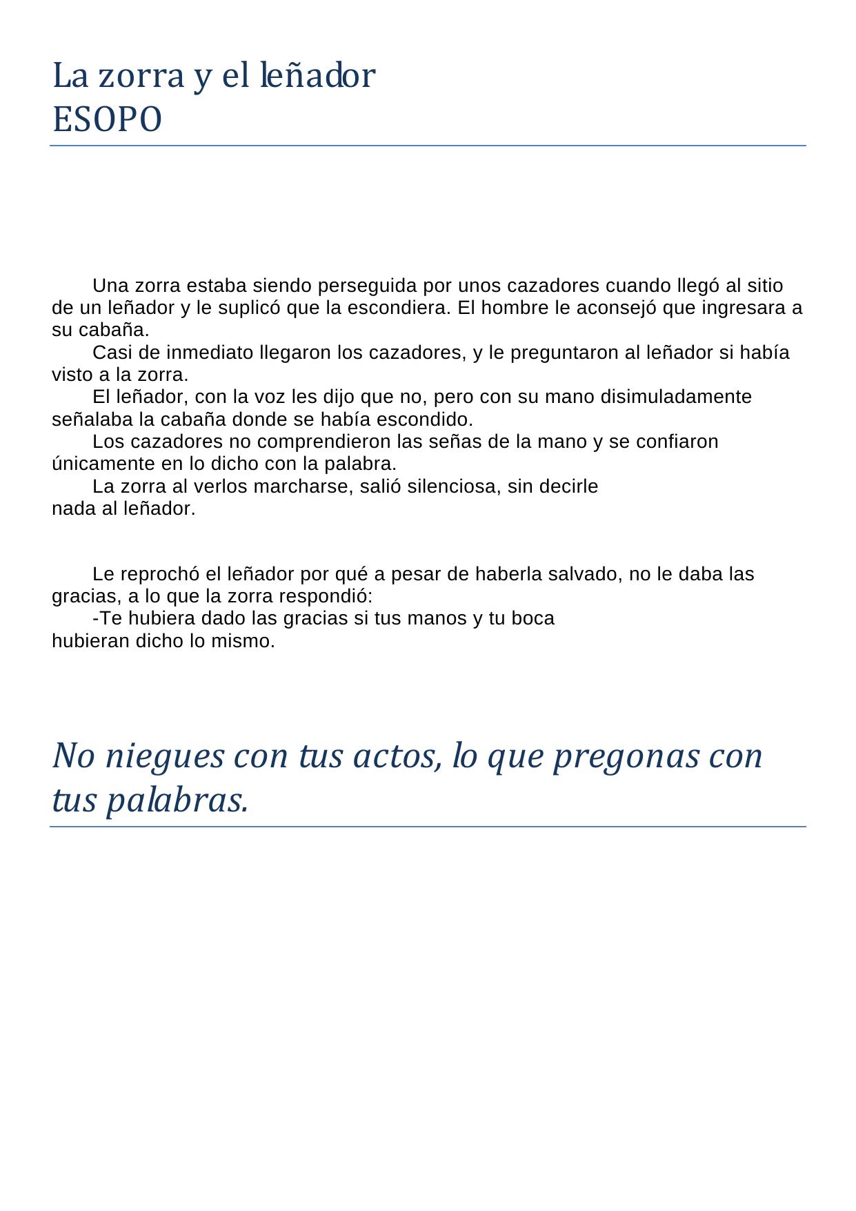 Microsoft Word - La zorra y el lenador.doc