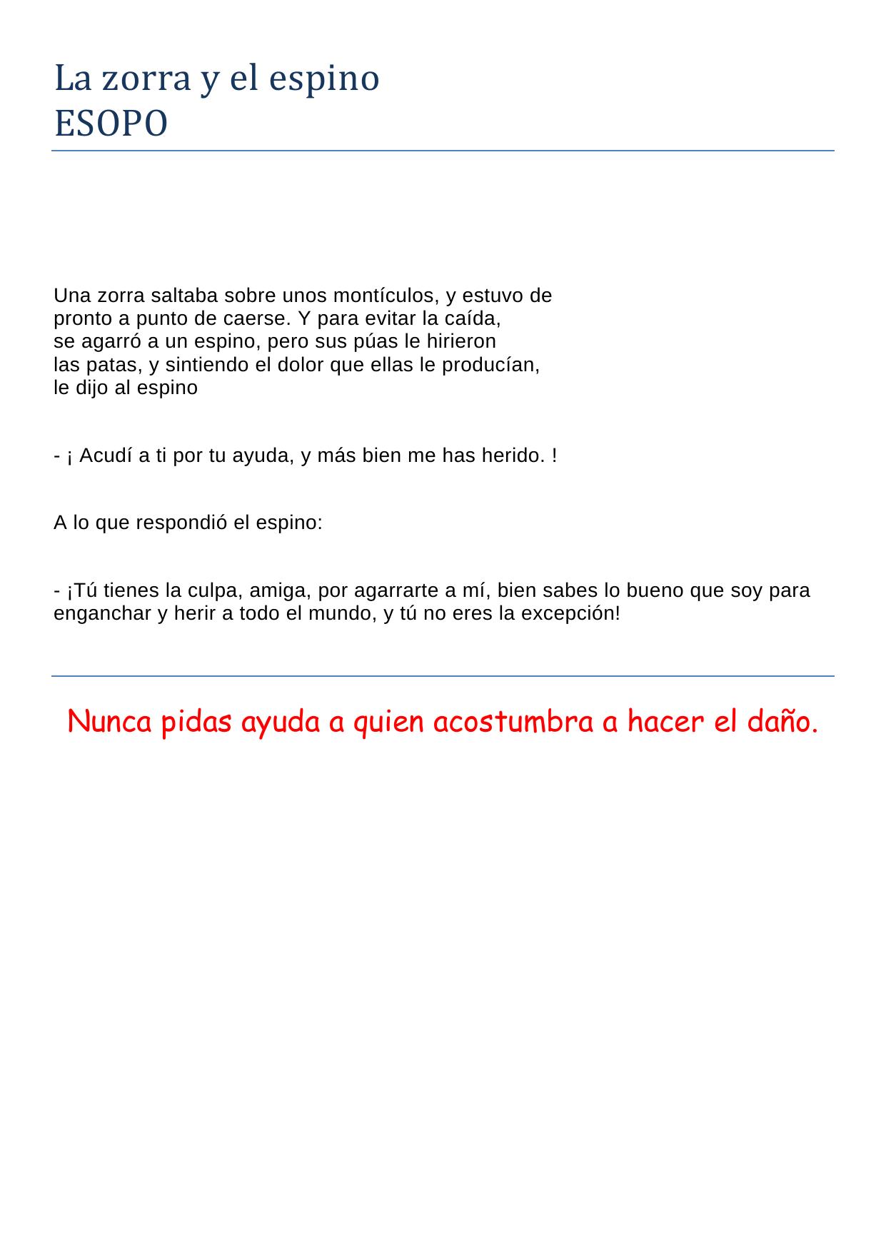 Microsoft Word - La zorra y el espino.doc