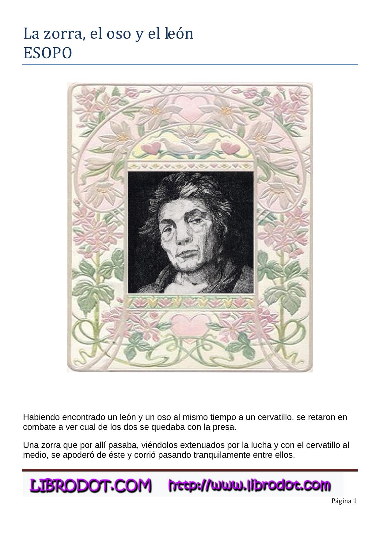 Microsoft Word - La zorra, el oso y el leon.doc