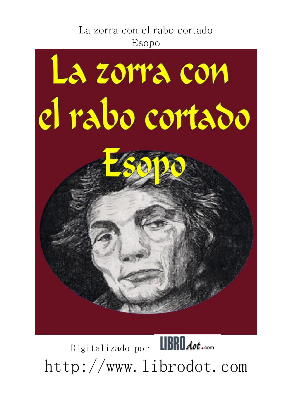 Microsoft Word - ESOPO - LA ZORRA CON EL RABO CORTADO.doc