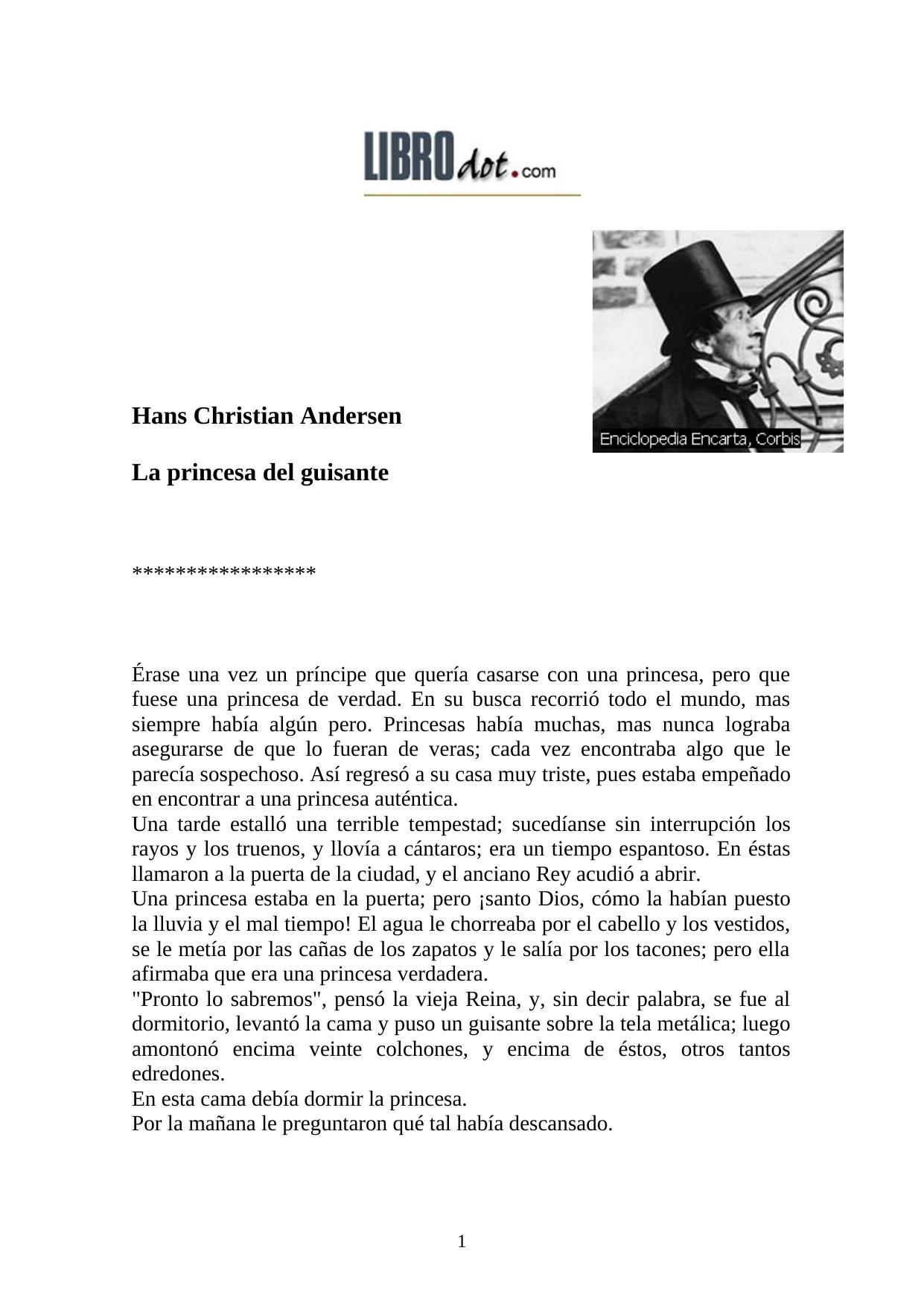 La princesa del guisante