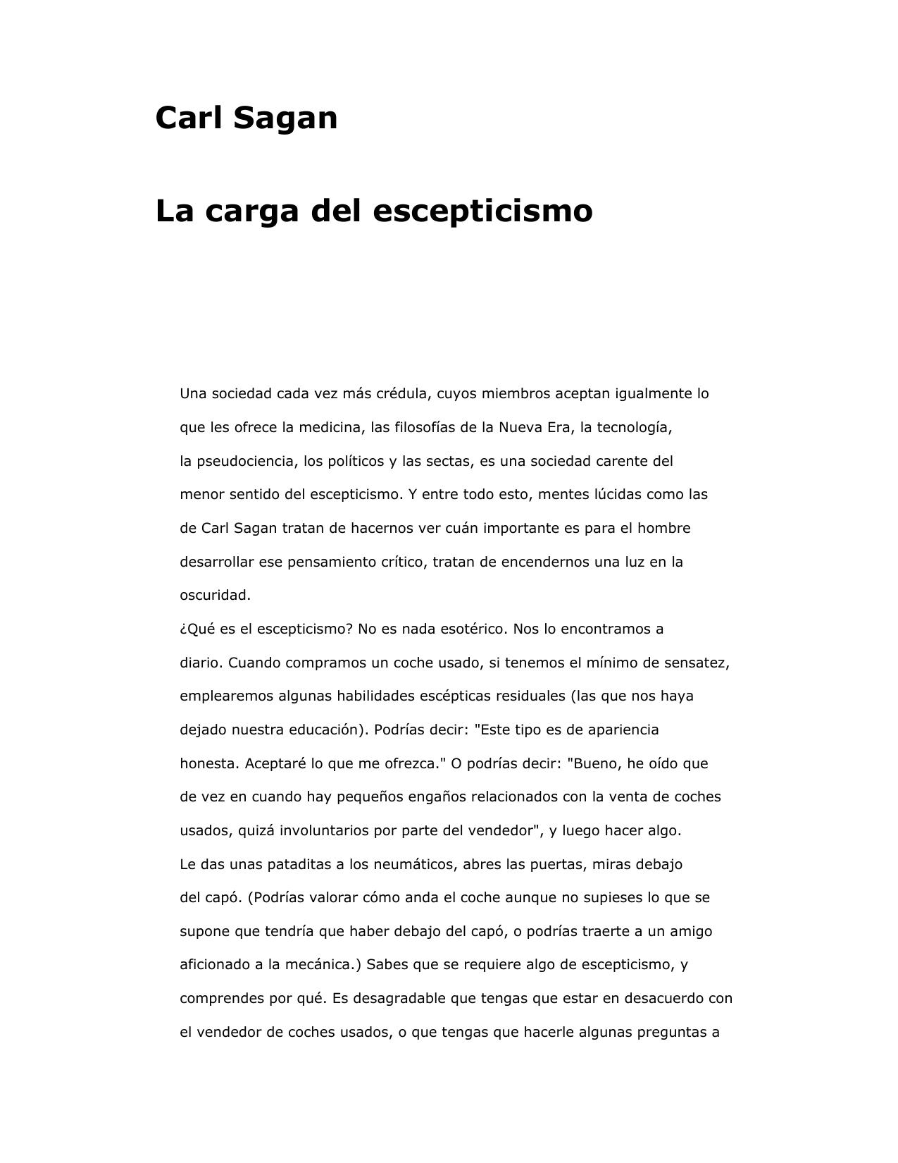 Microsoft Word - Sagan, Carl - La Carga del Escepticismo _1987_.html