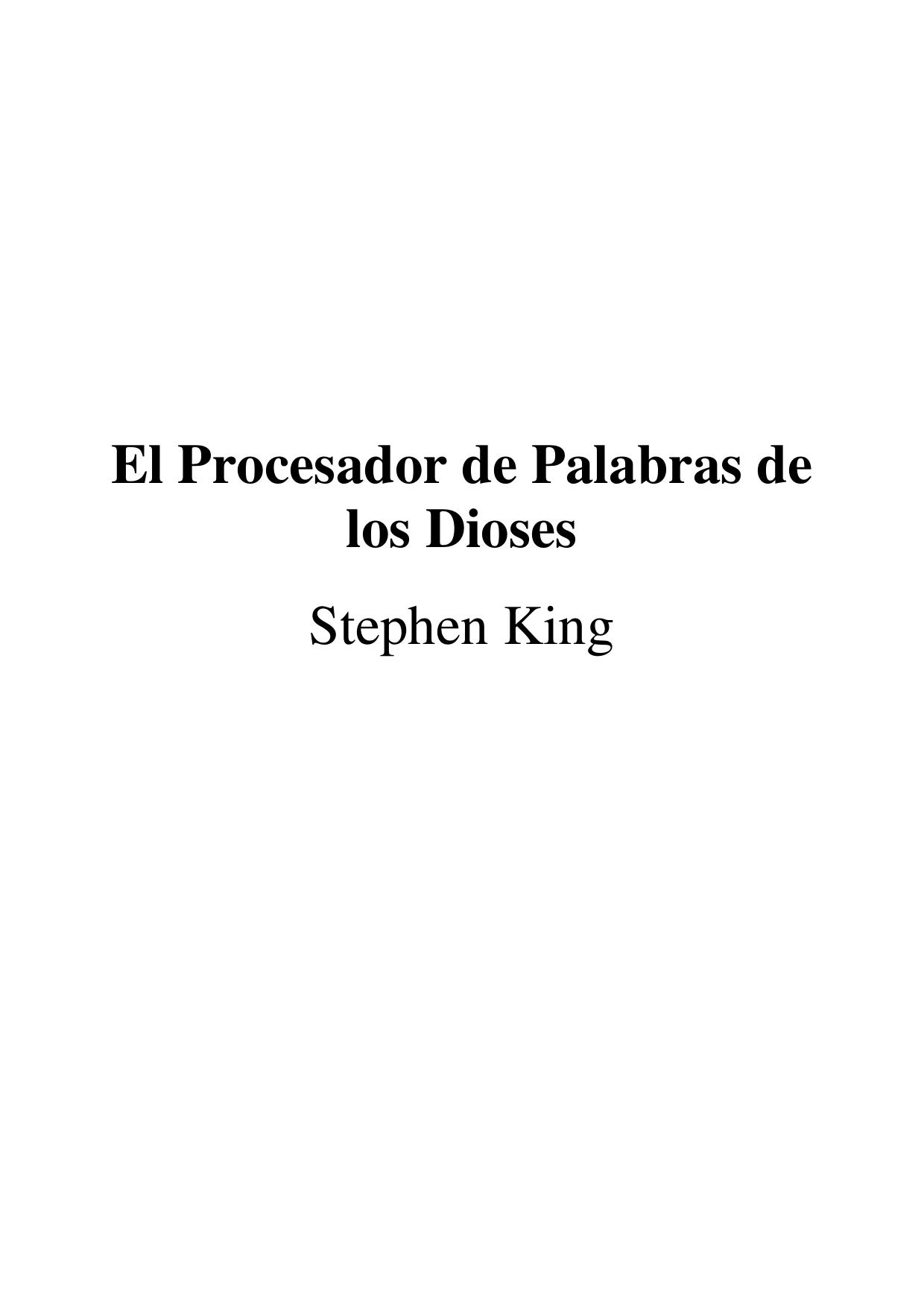 EL PROCESADOR DE PALABRAS DE LOS DIOSES
