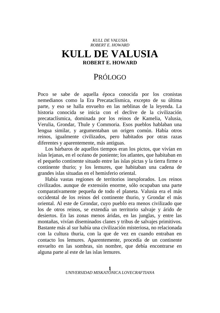 KULL DE VALUSIA
