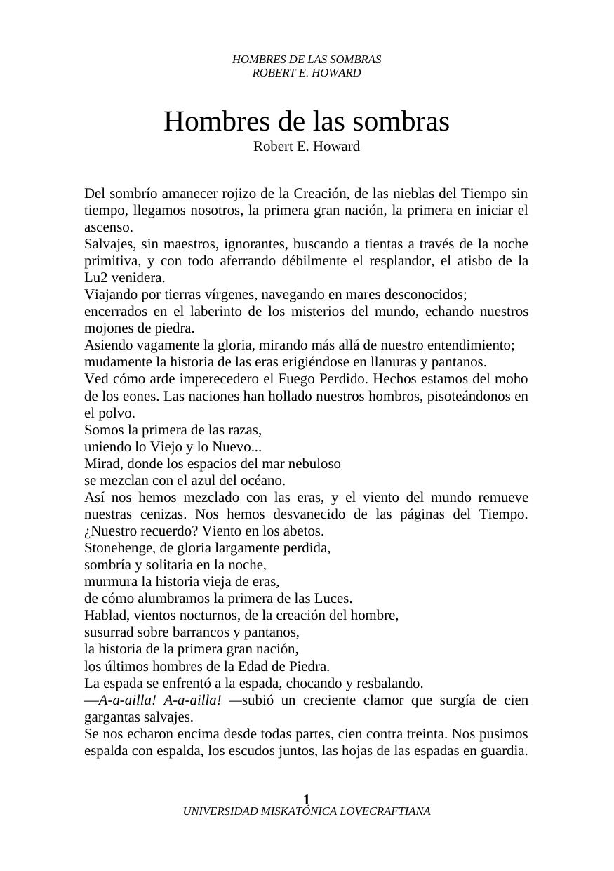 HOMBRES DE LAS SOMBRAS