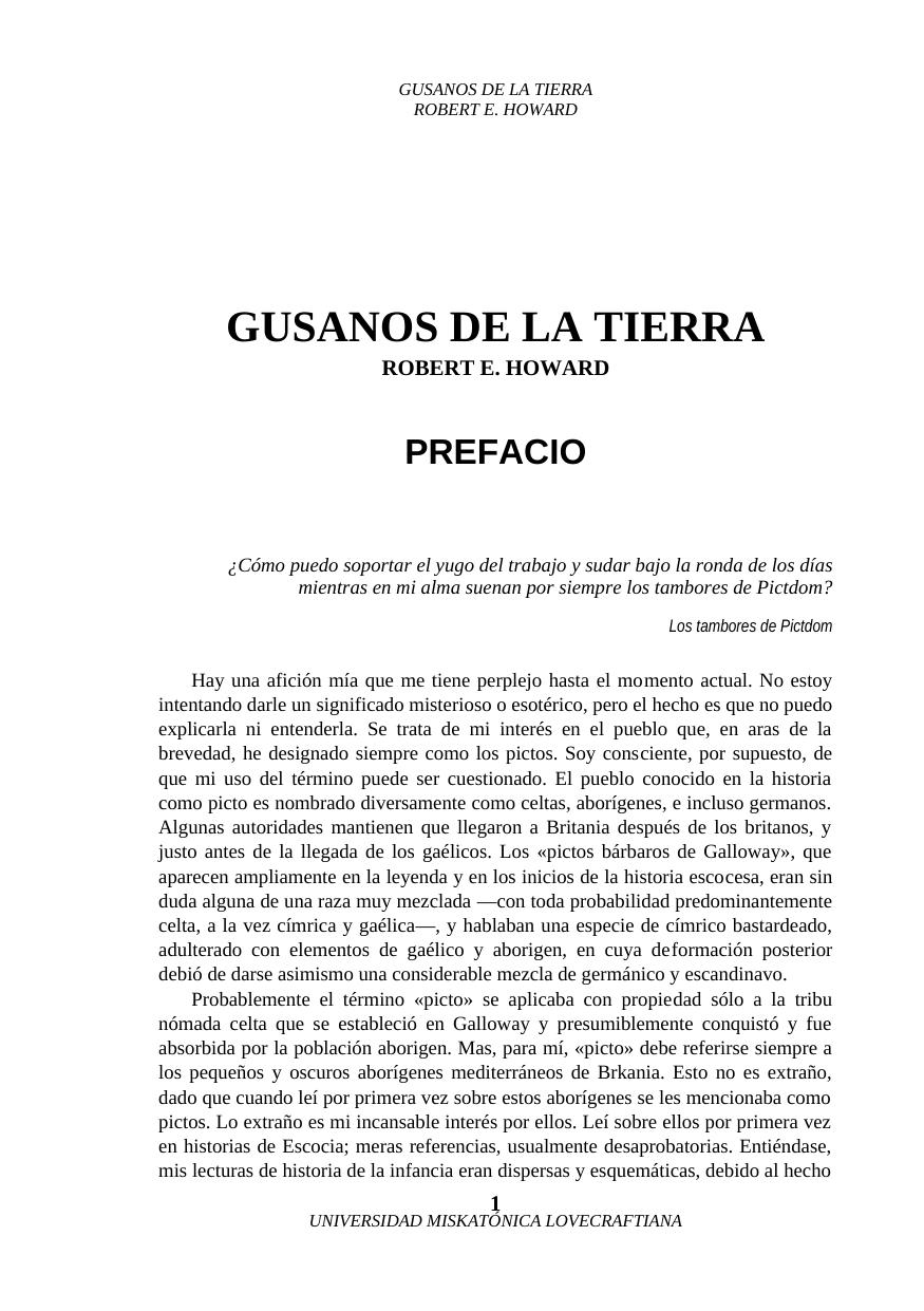 GUSANOS DE LA TIERRA