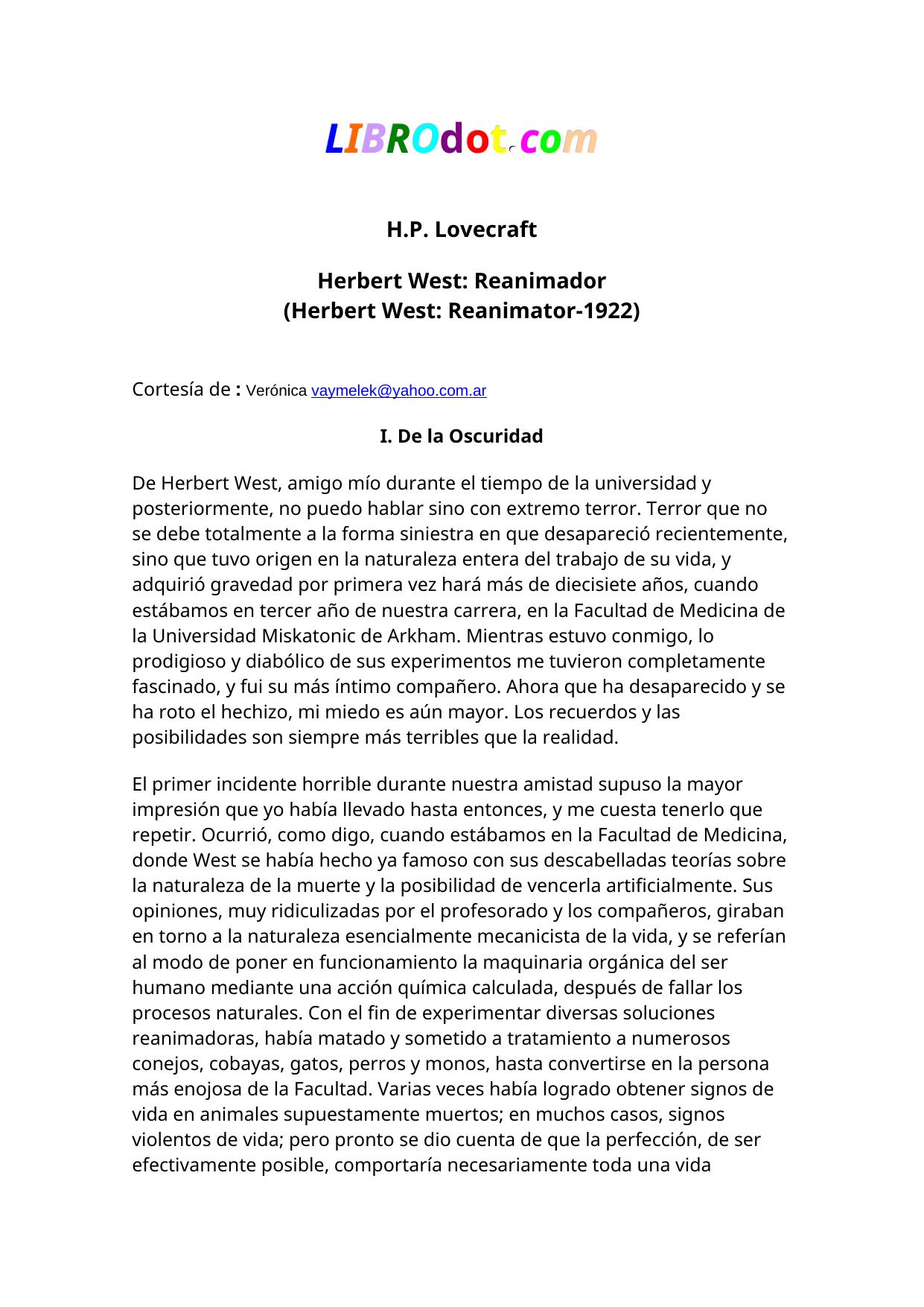 Herbert West: Reanimador