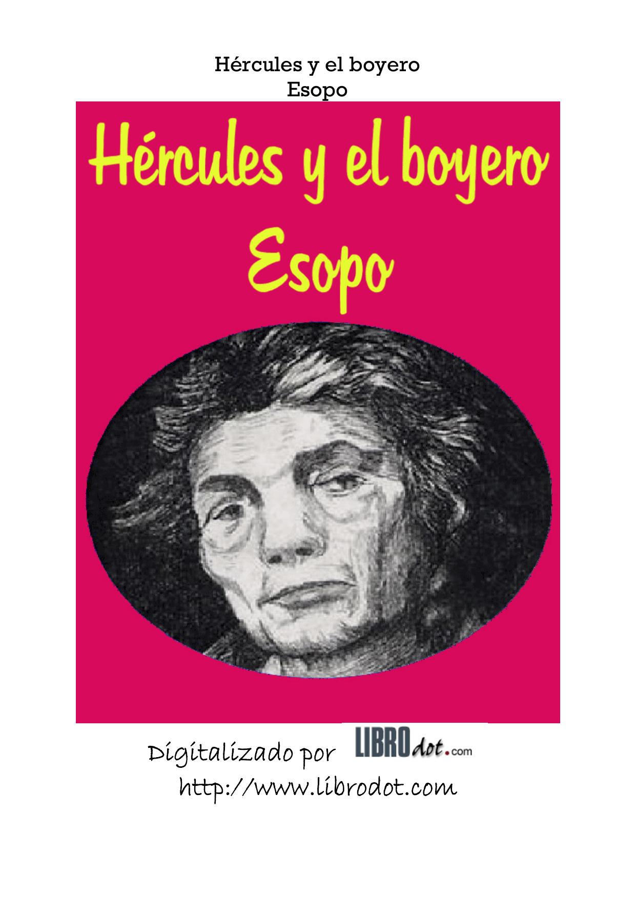 ESOPO - HERCULES Y EL BOYERO