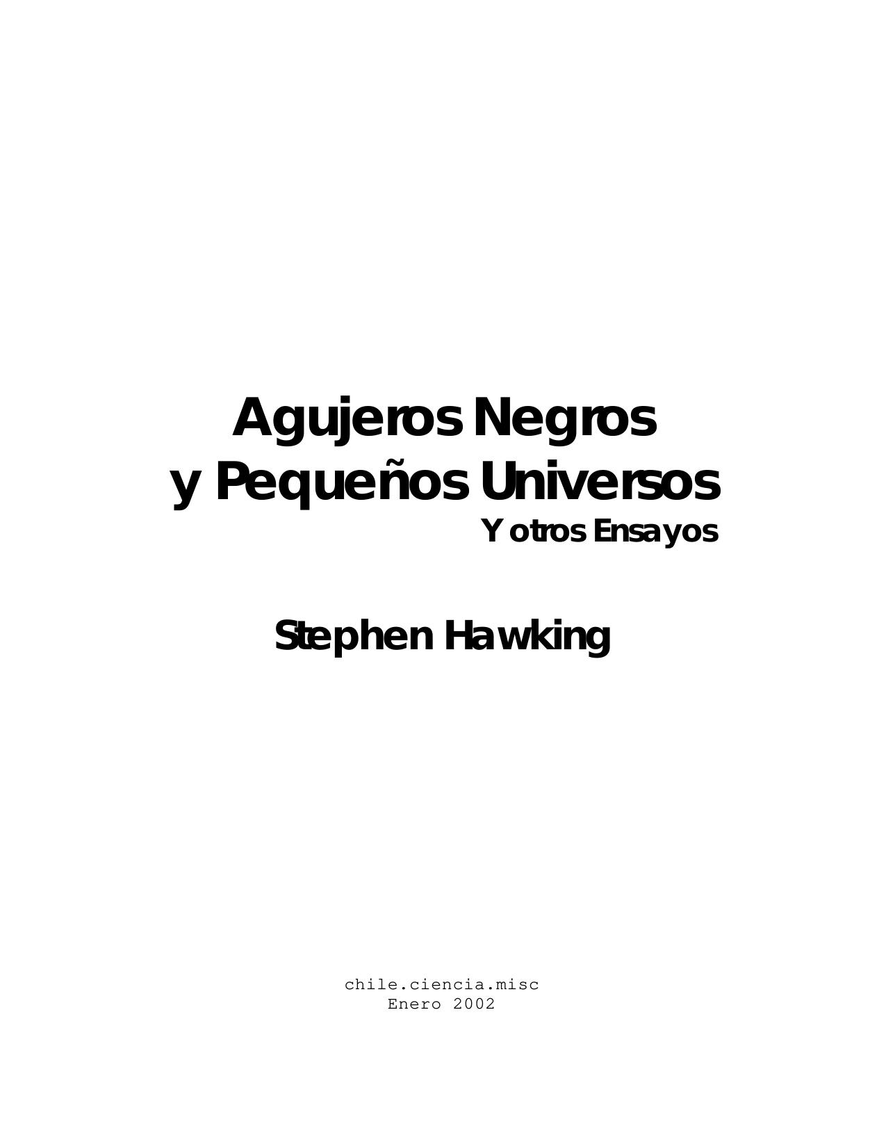 Agujeros Negros y Pequeños Universos
