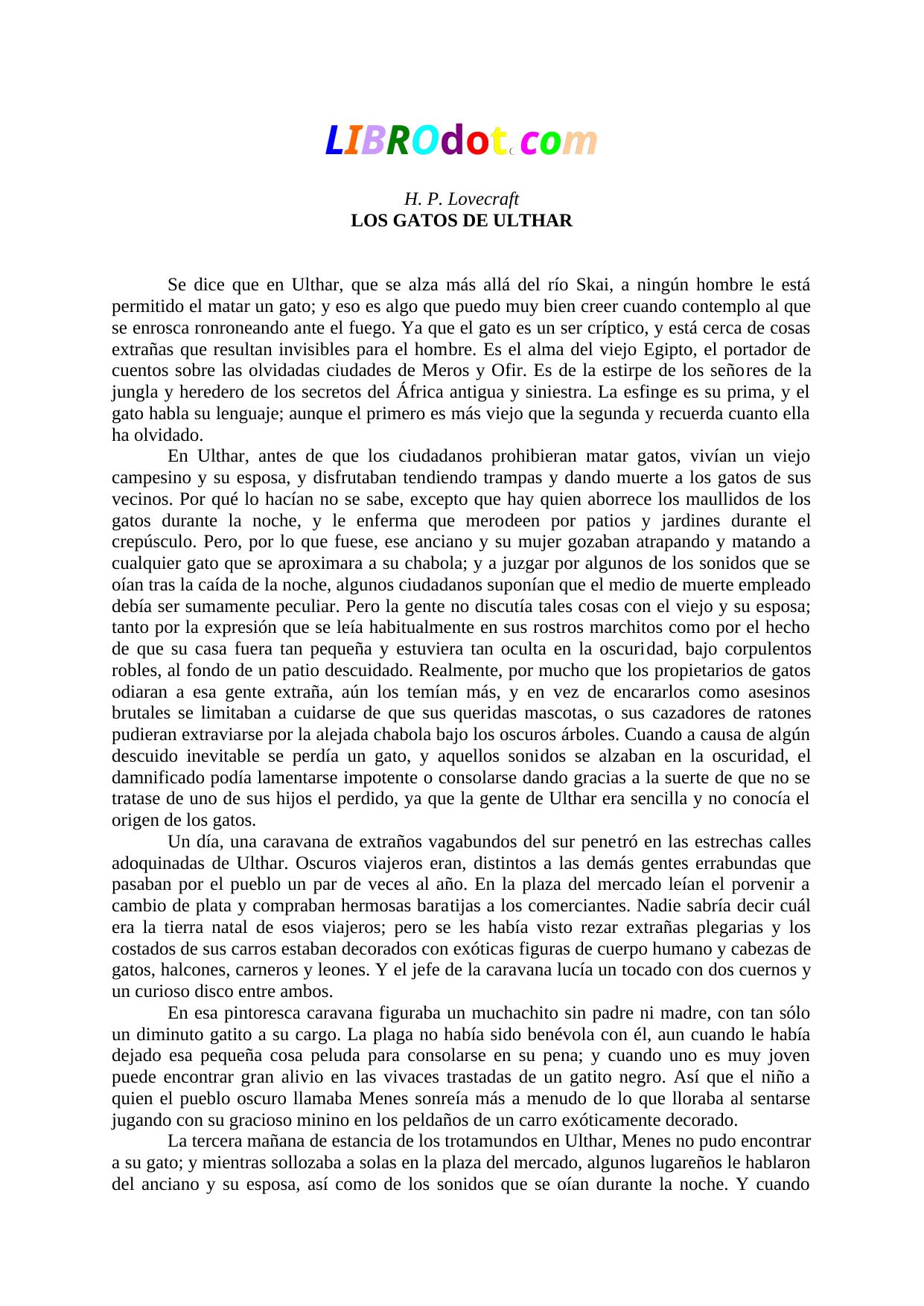 gatos ulthar