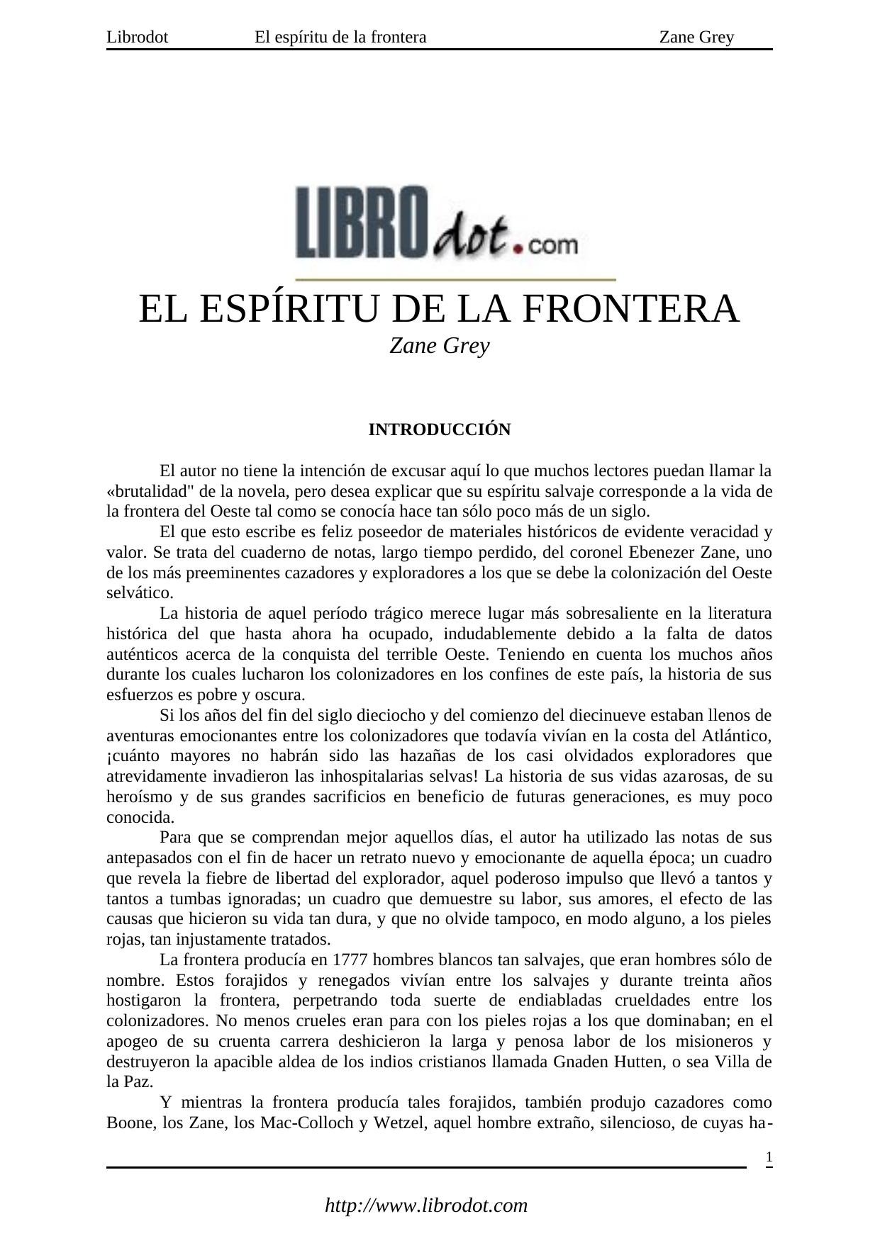 EL ESPÍRITU DE LA FRONTERA