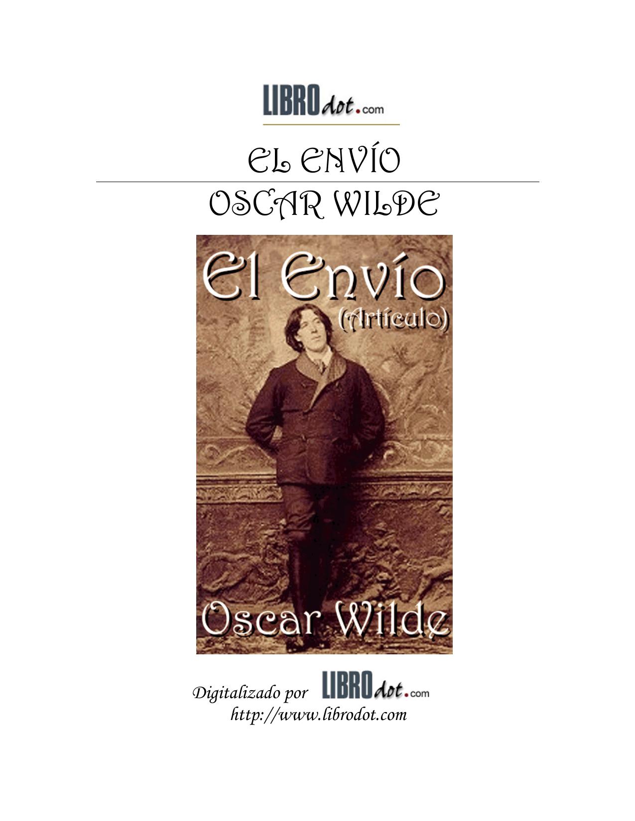 EL ENVIO - OSCAR WILDE