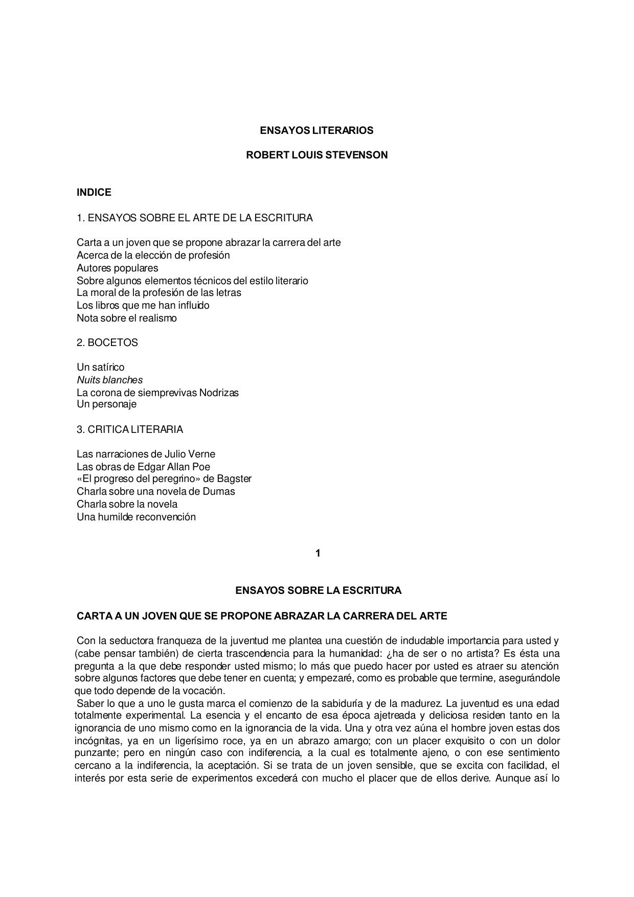 Microsoft Word - STEVENSON ROBERT LOUIS - Ensayos Literarios.RTF