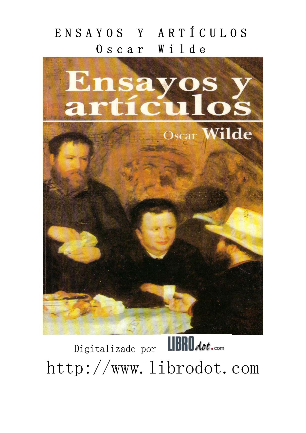 Ensayos. Artículos