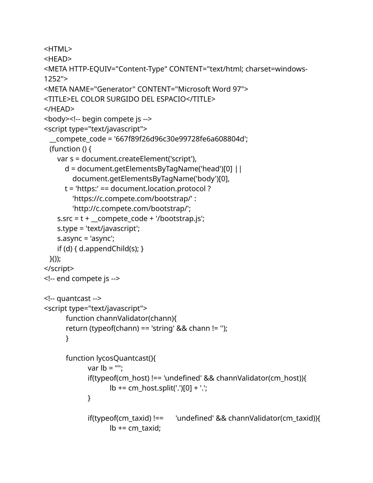 ElColorSurgidodelEspacio