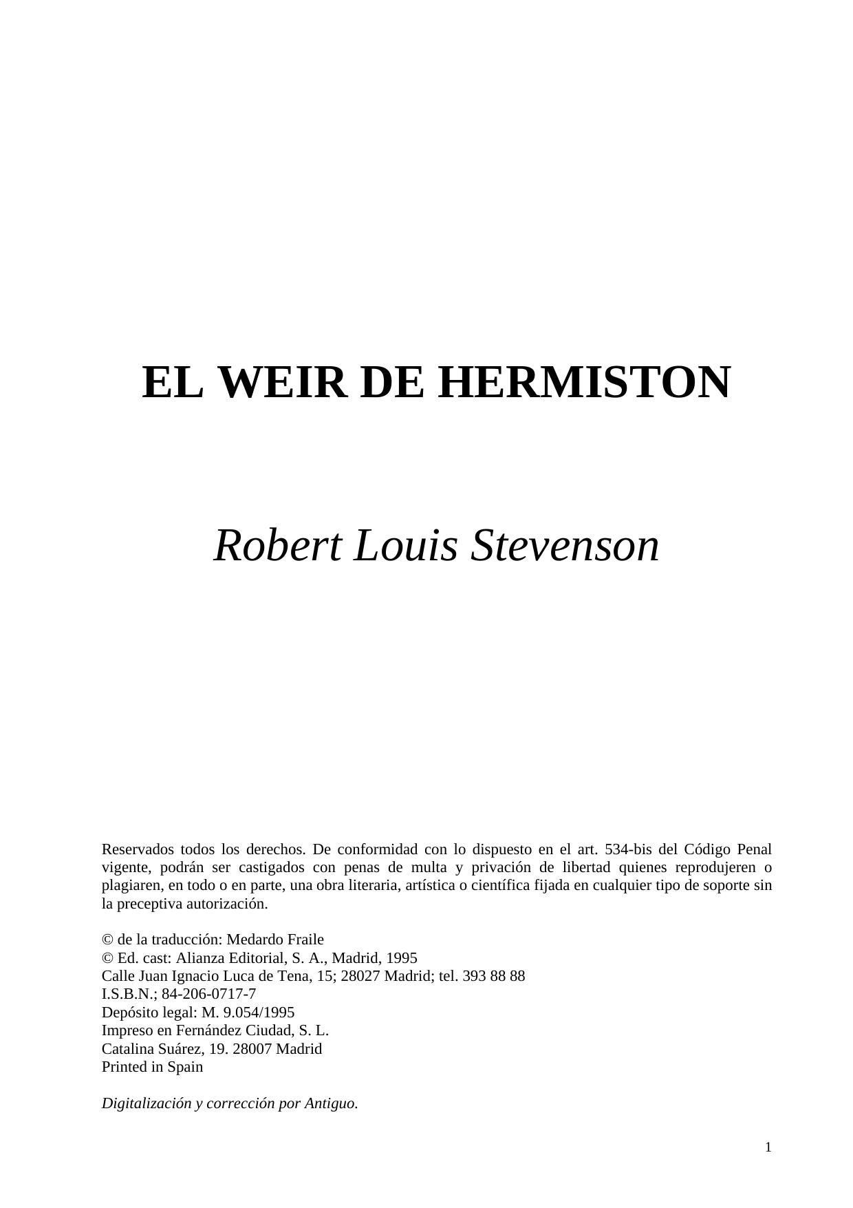 Microsoft Word - Stevenson Robert Louis - El Weir De Hermiston.DOC