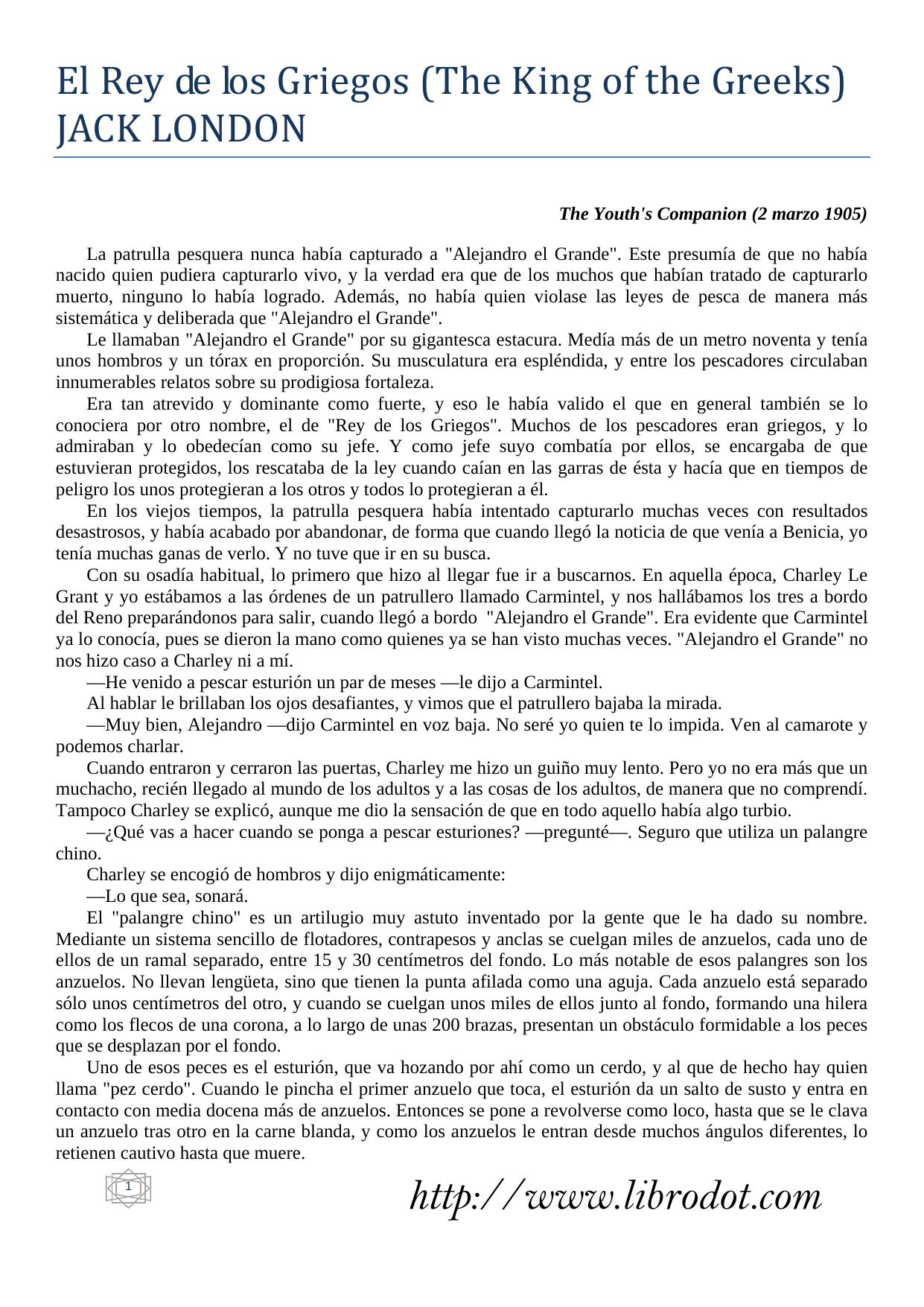 Microsoft Word - El Rey de los Griegos _The King of the Greeks_.doc