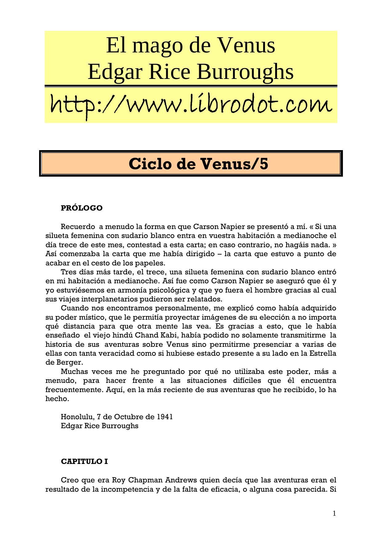 Microsoft Word - El mago de Venus.doc