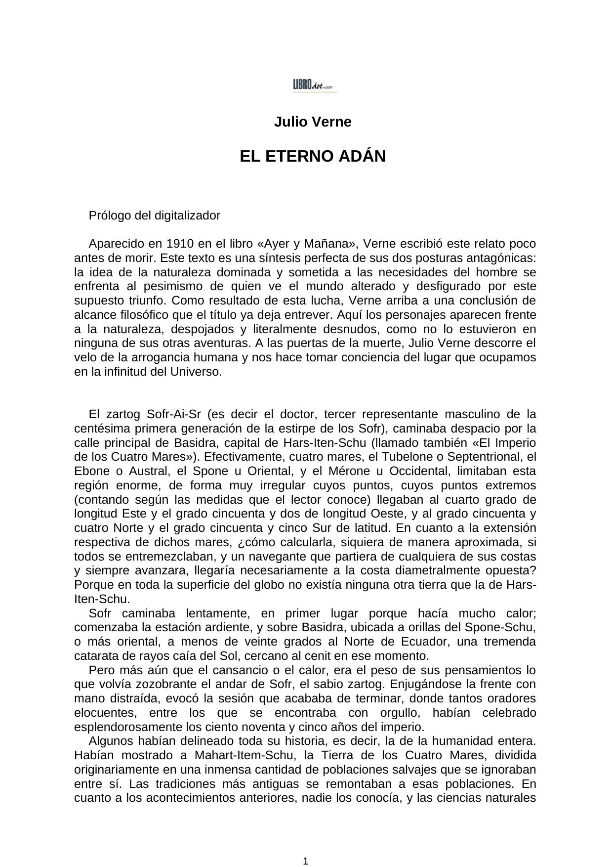 EL ETERNO ADAN