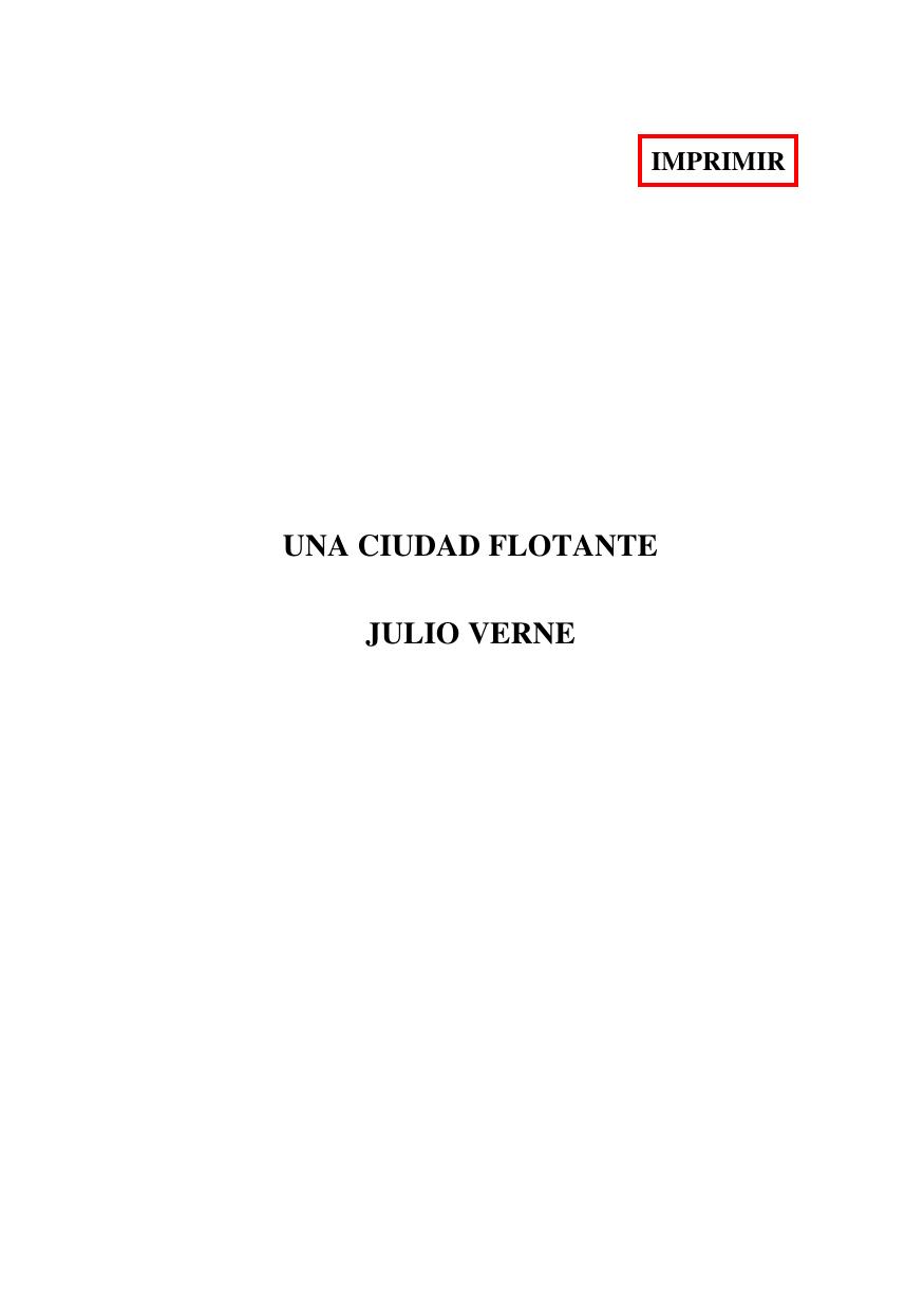 Una ciudad flotante - Julio Verne