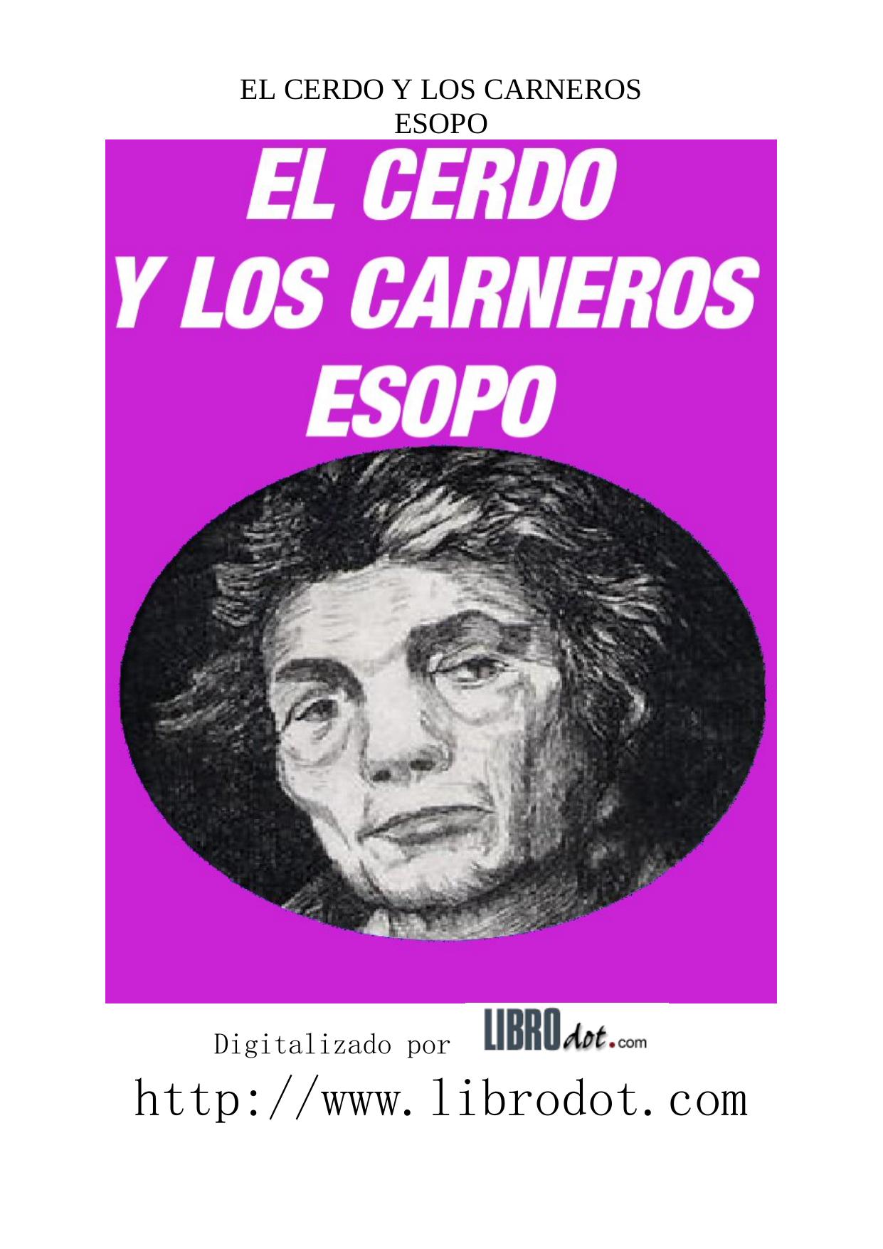 Microsoft Word - ESOPO - EL CERDO Y LOS CARNEROS.doc