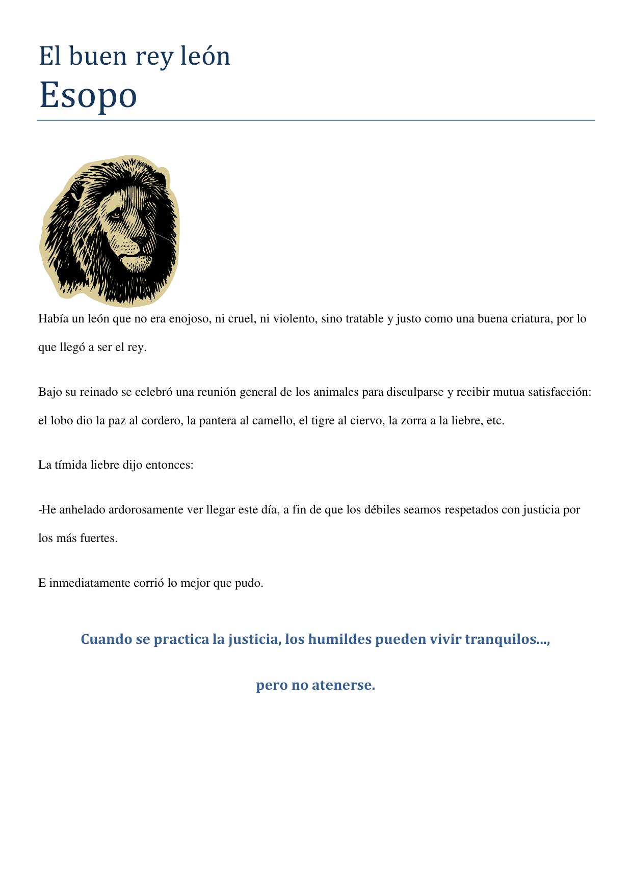Microsoft Word - El buen rey leon.doc