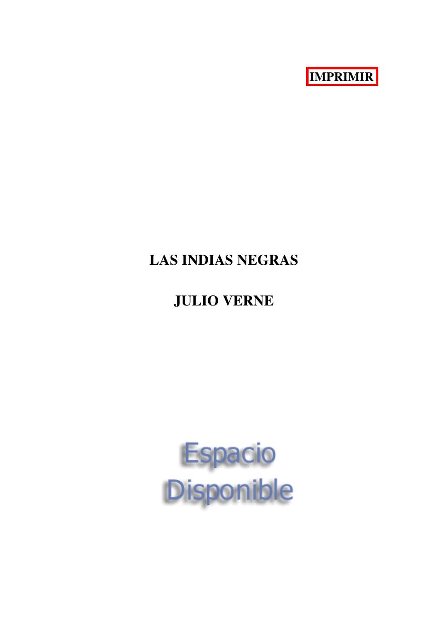 Las Indias Negras - Julio Verne