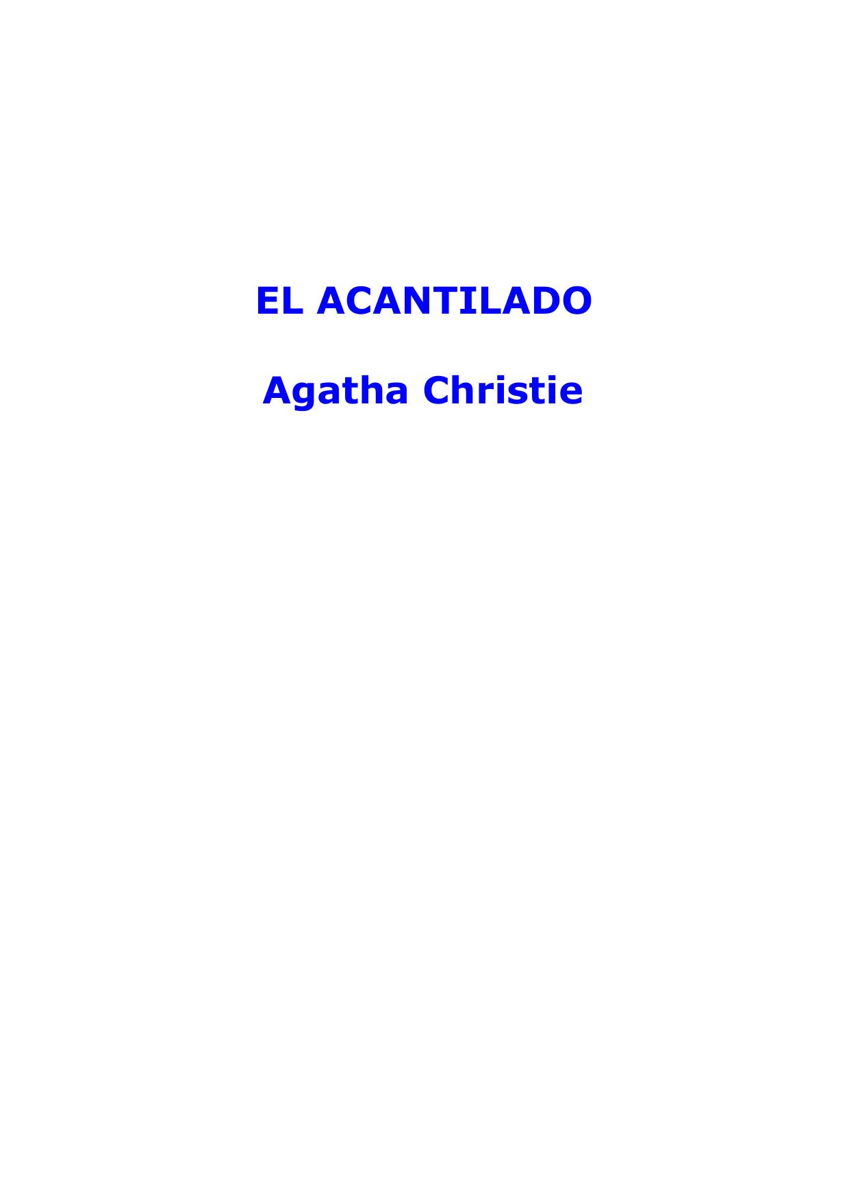 Microsoft Word - Christie, Agatha - El acantilado.doc