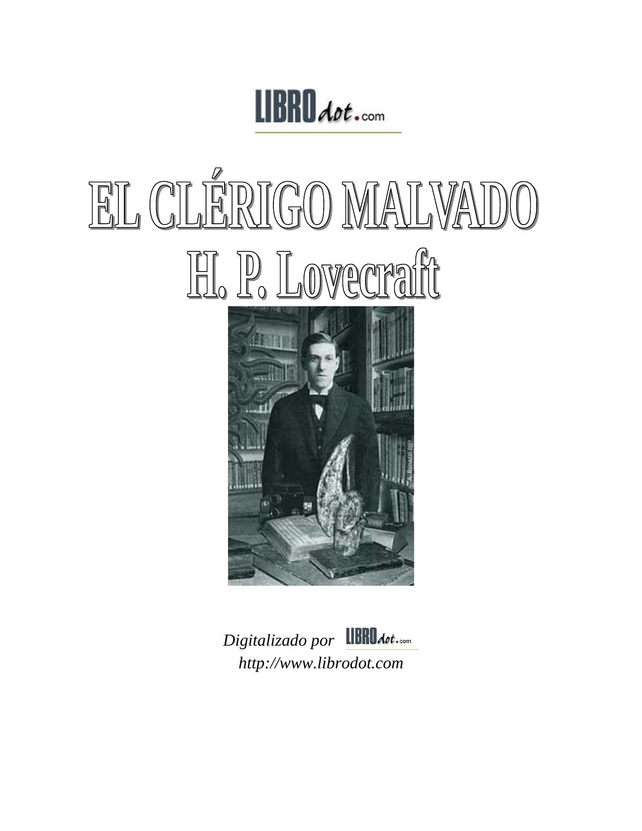 EL CLÉRIGO MALVADO