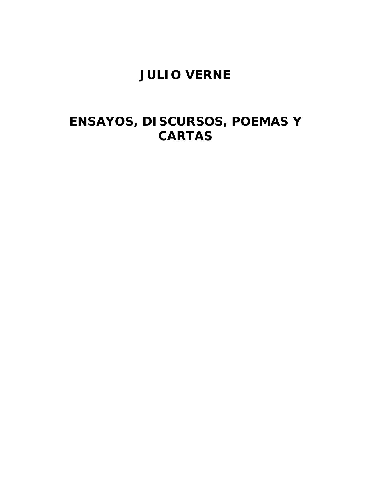 Discursos, poemas y cartas, Ensayos