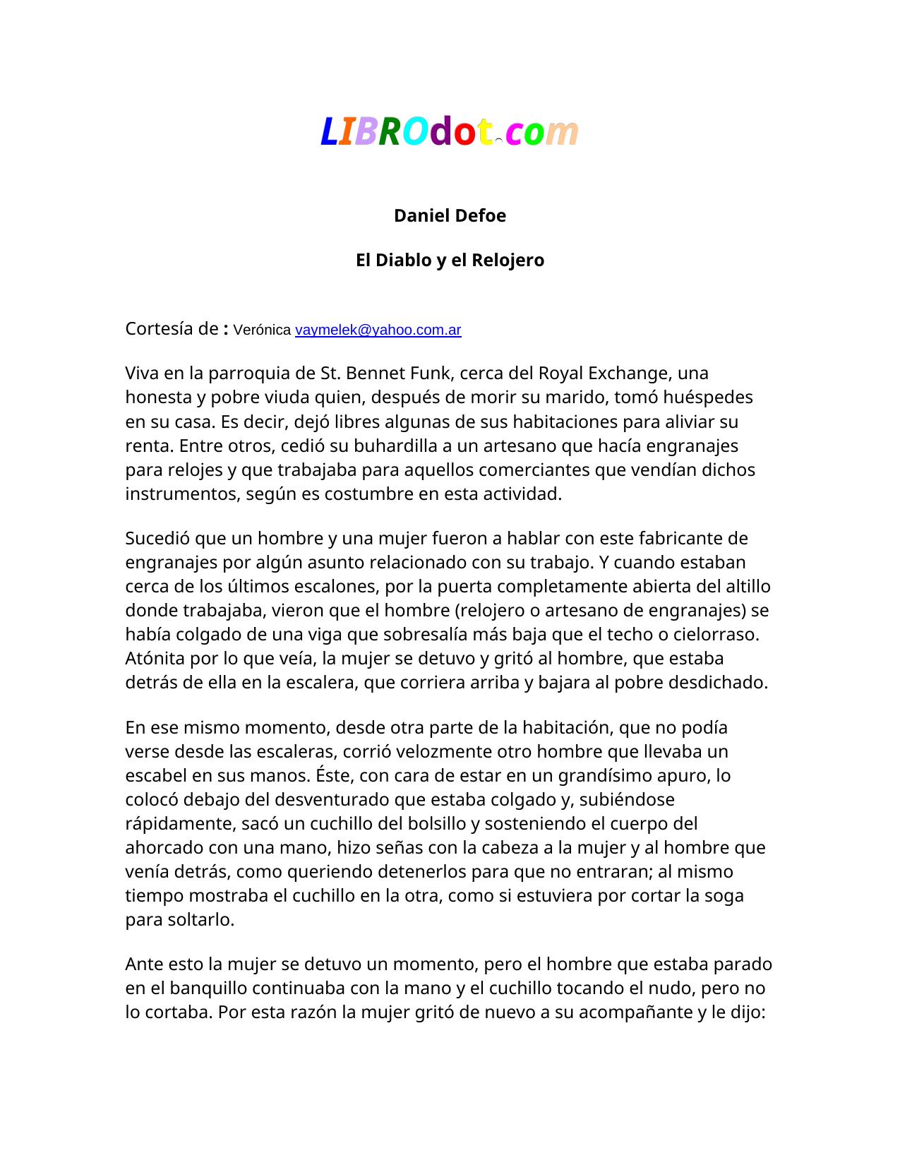 El Diablo y el Relojero