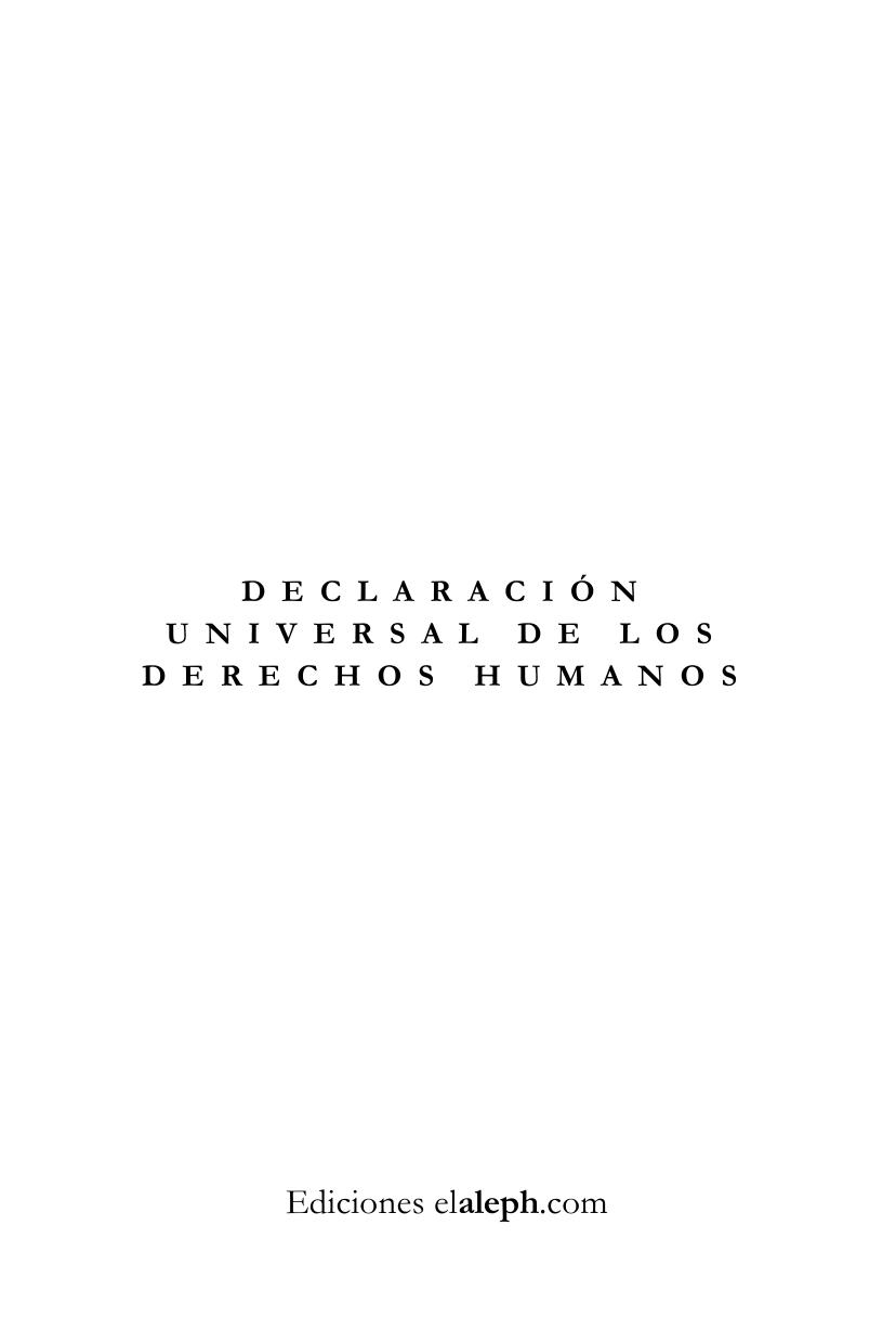 Declaración Universal de Derechos Humanos