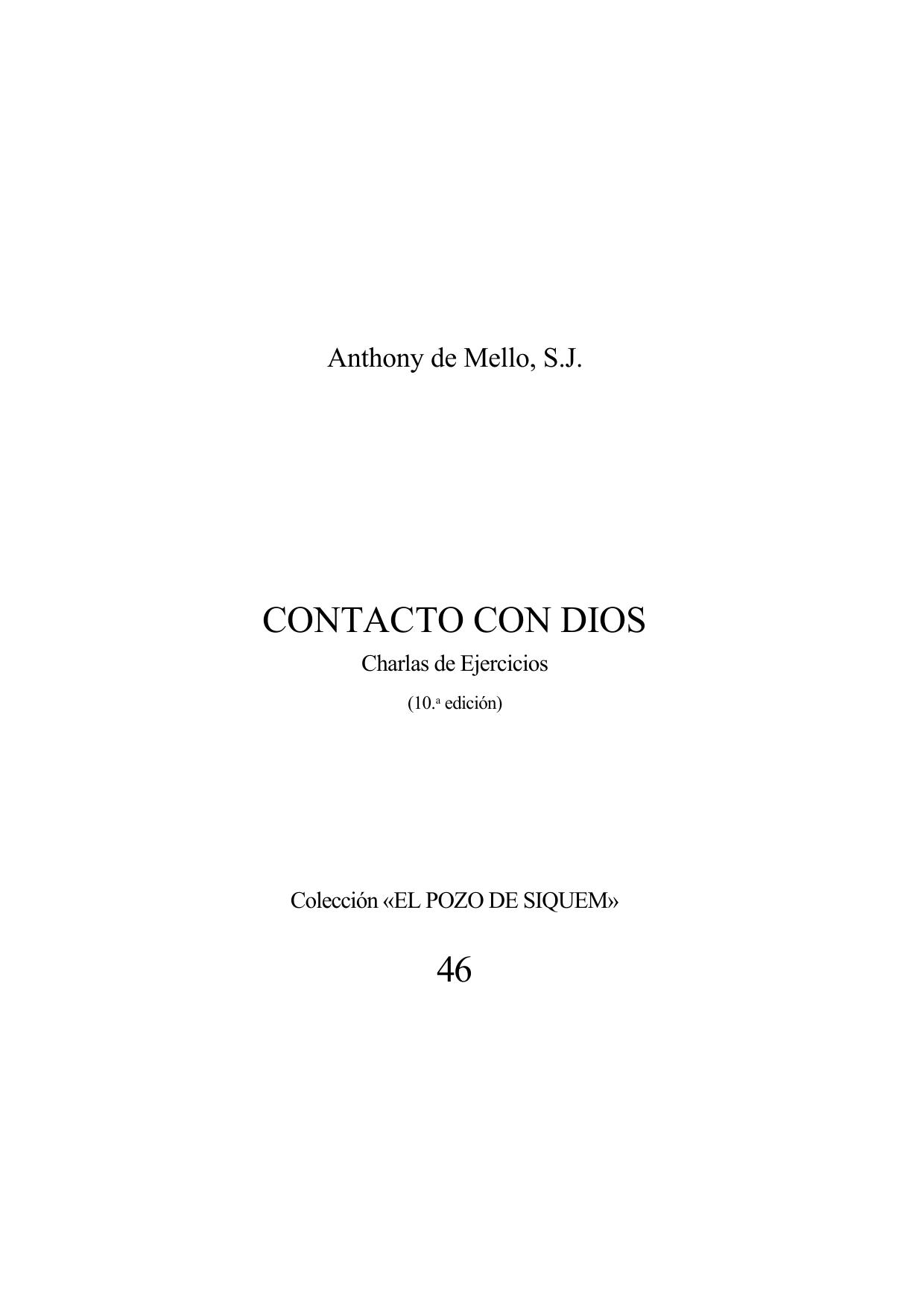 Contacto con Dios