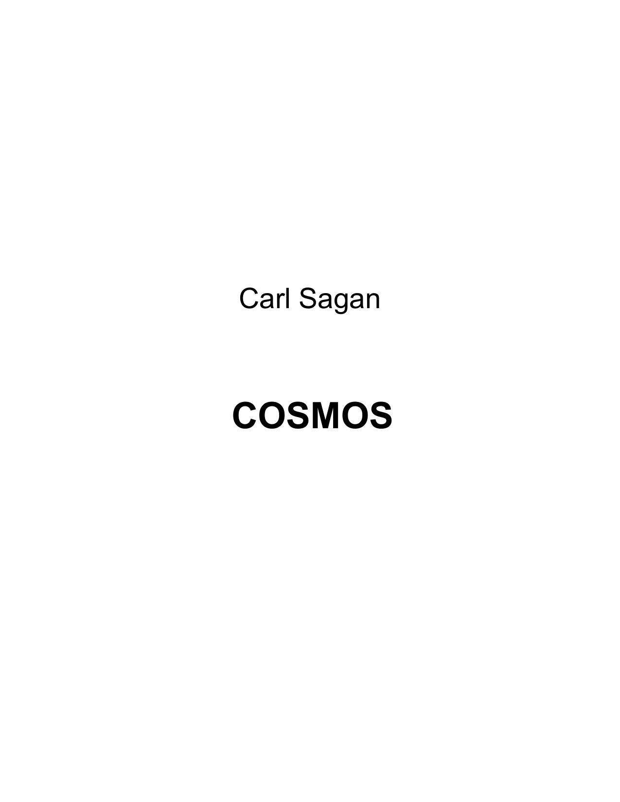 Microsoft Word - Sagan,_Carl_-_Cosmos..doc