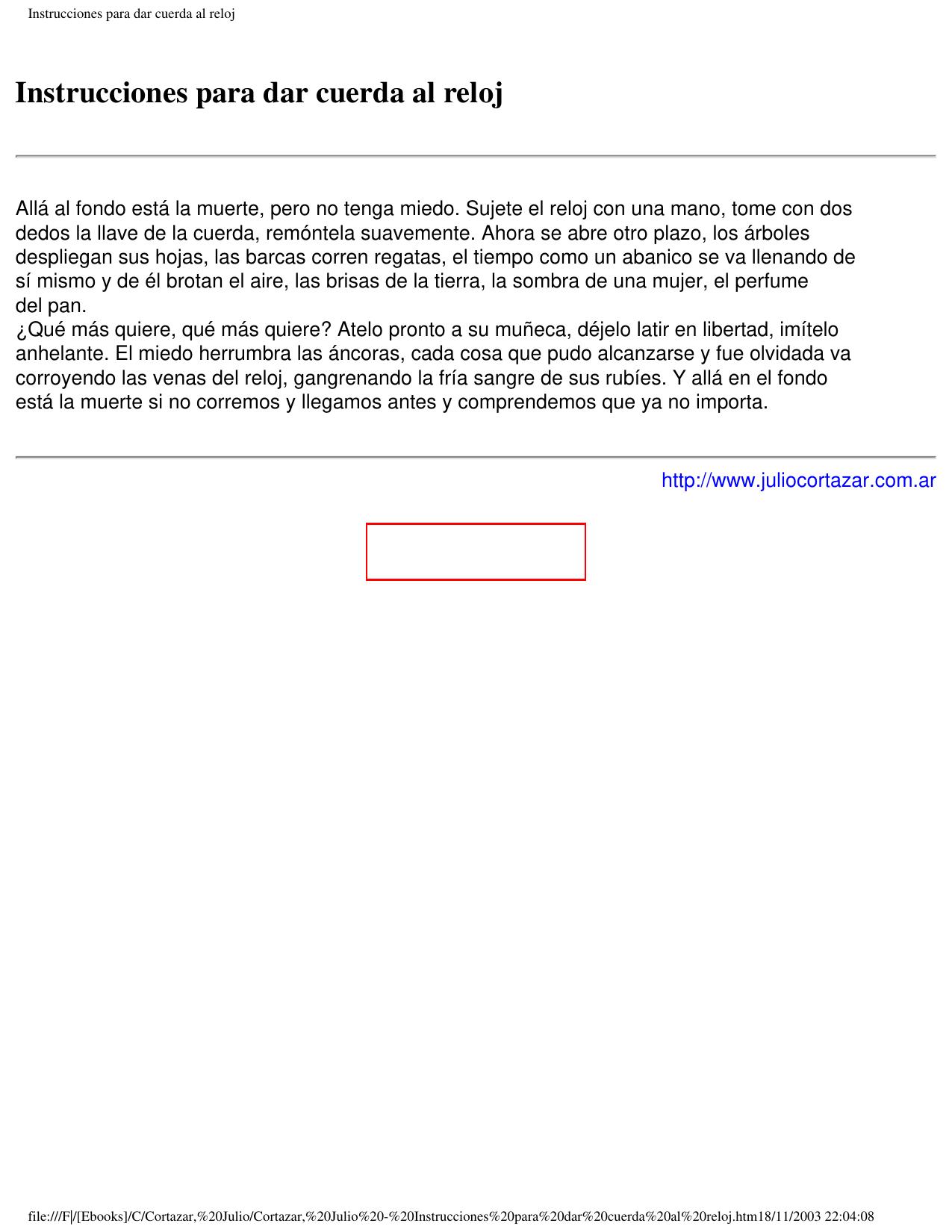 Instrucciones para dar cuerda al reloj