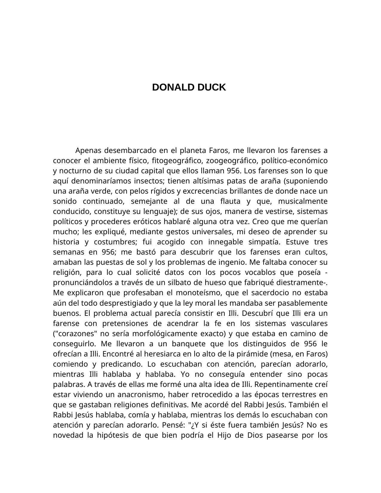 Julio Cortazar - DONALD DUCK