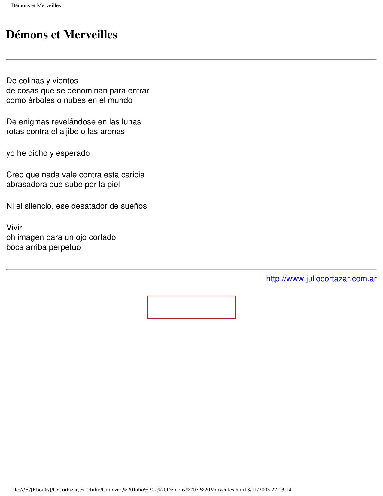 Démons et Merveilles