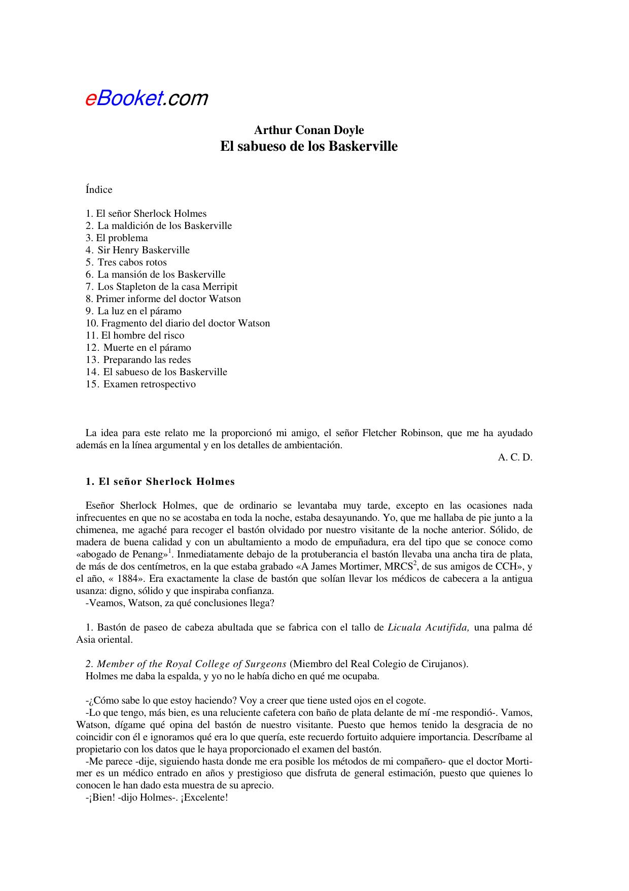 El sabueso de los Baskerville