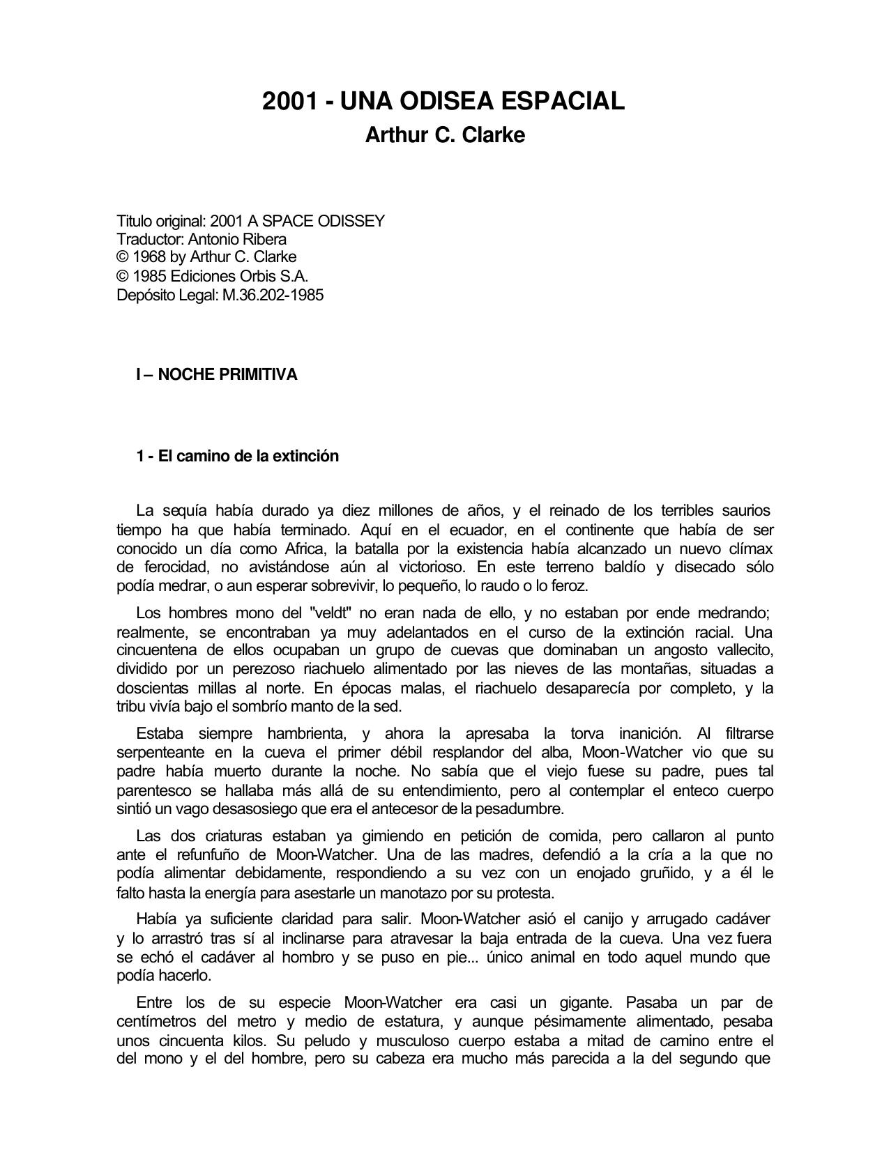 2001 Una Odisea Espacial