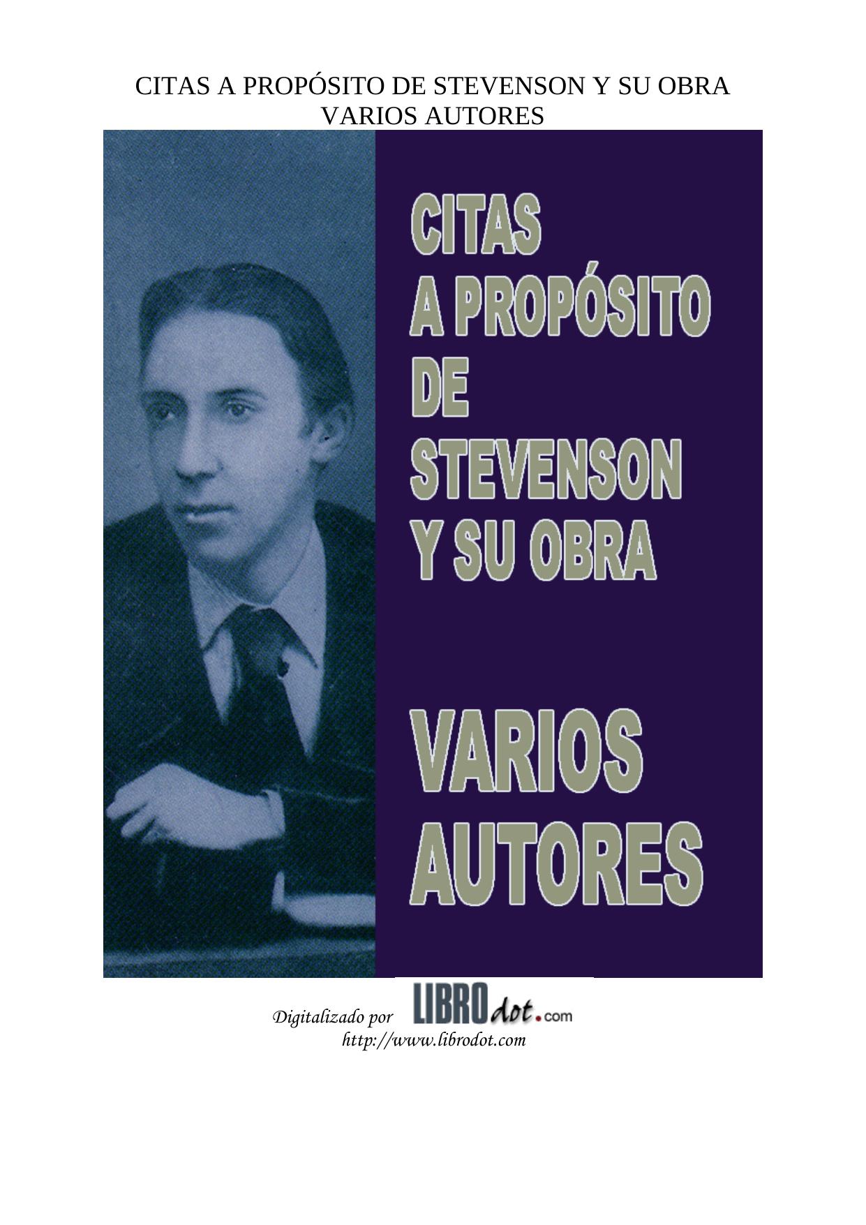Microsoft Word - CITAS A PROPOSITO DE STEVENSON Y SU OBRA.doc